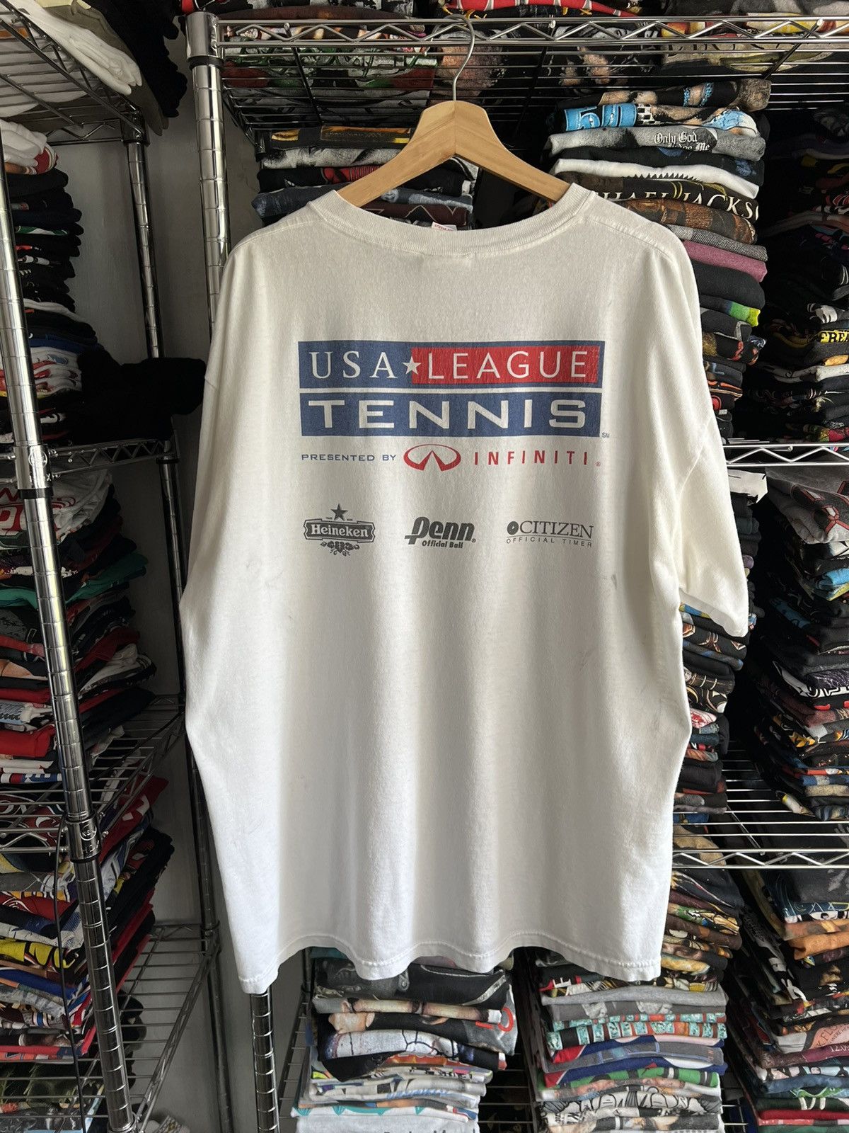 Vintage 2000 National Championships USA League Tennis Open Tee Size US XL / EU 56 / 4 - 2 Thumbnail