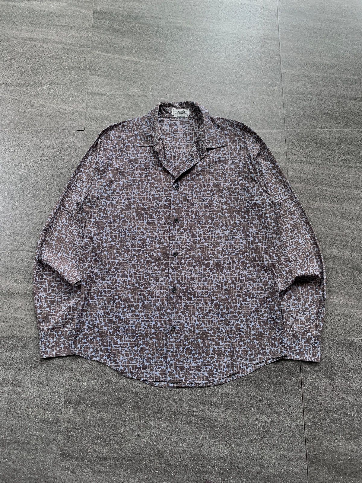 Hermes FREE TAX! Printed Ls Shirt Size US M / EU 48-50 / 2 - 2 Thumbnail