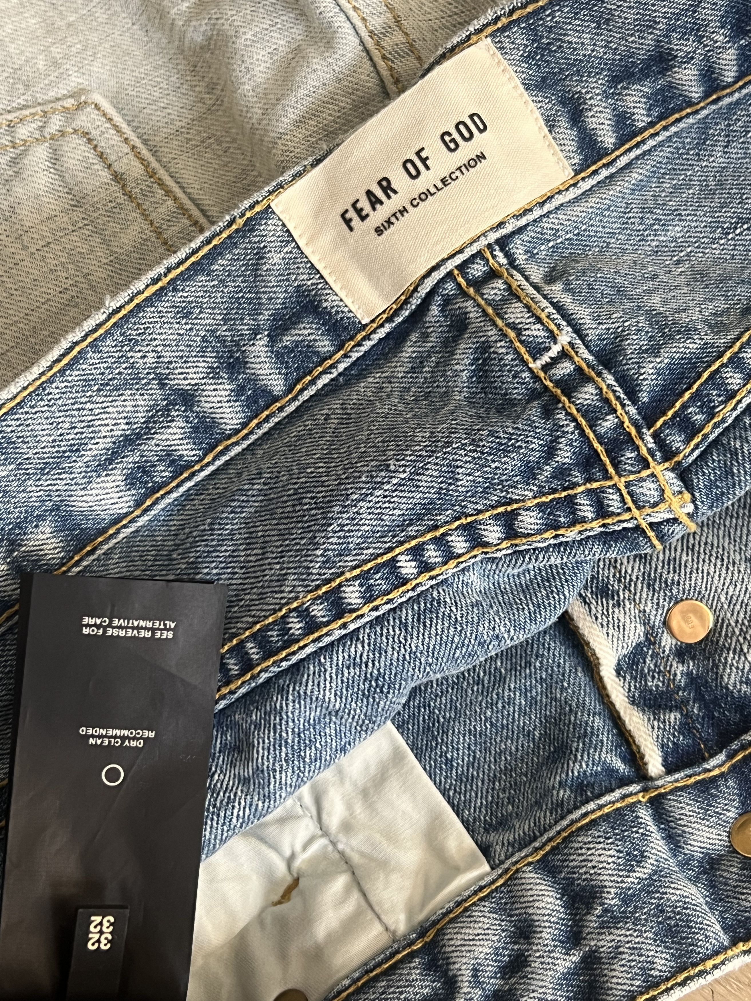 Fear of God $895+ FEAR OF GOD Belted Denim INSIDE OUT Jeans Sixth Size US 32 / EU 48 - 10 Thumbnail
