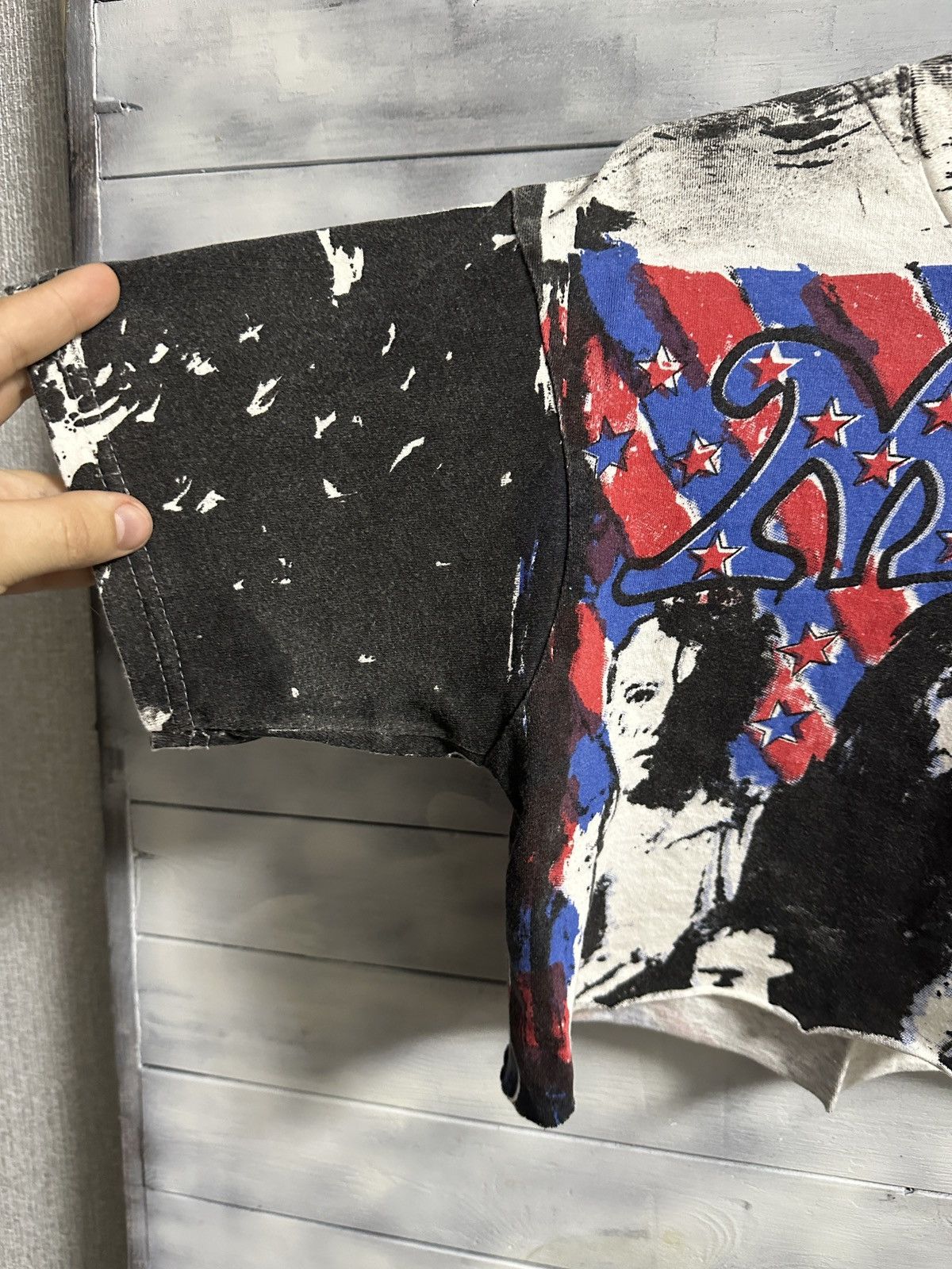 Band Tees Very Rare Vintage T-shirt M65 Rock 90’s Crop Top Custom Size ONE SIZE - 4 Thumbnail