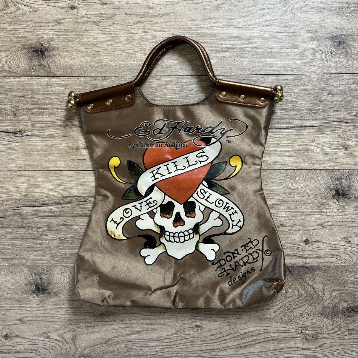 Ed Hardy ED HARDY by Christian Audigier Tote Bag y2k vintage tattoo Size ONE SIZE - 1 Thumbnail