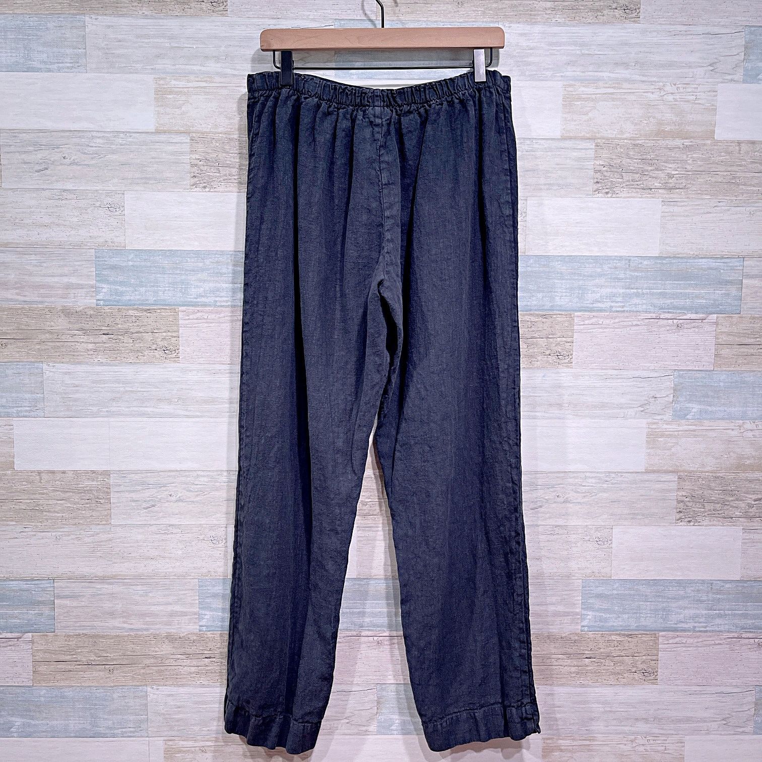 Bryn Walker × Vintage BRYN WALKER Linen Pull On Pants Black VTG USA Womens Large Size 28" / US 6 / IT 42 - 3 Thumbnail