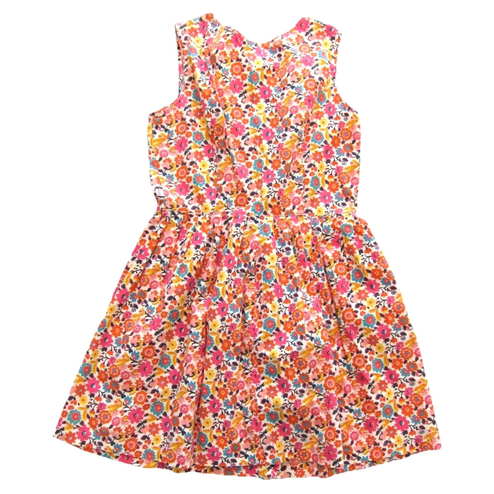 Guess VINTAGE Guess 100% Cotton Pink Blue Yellow Floral Tunic Tank Summer Sun Dress Medium Size M / US 6-8 / IT 42-44 - 2 Thumbnail