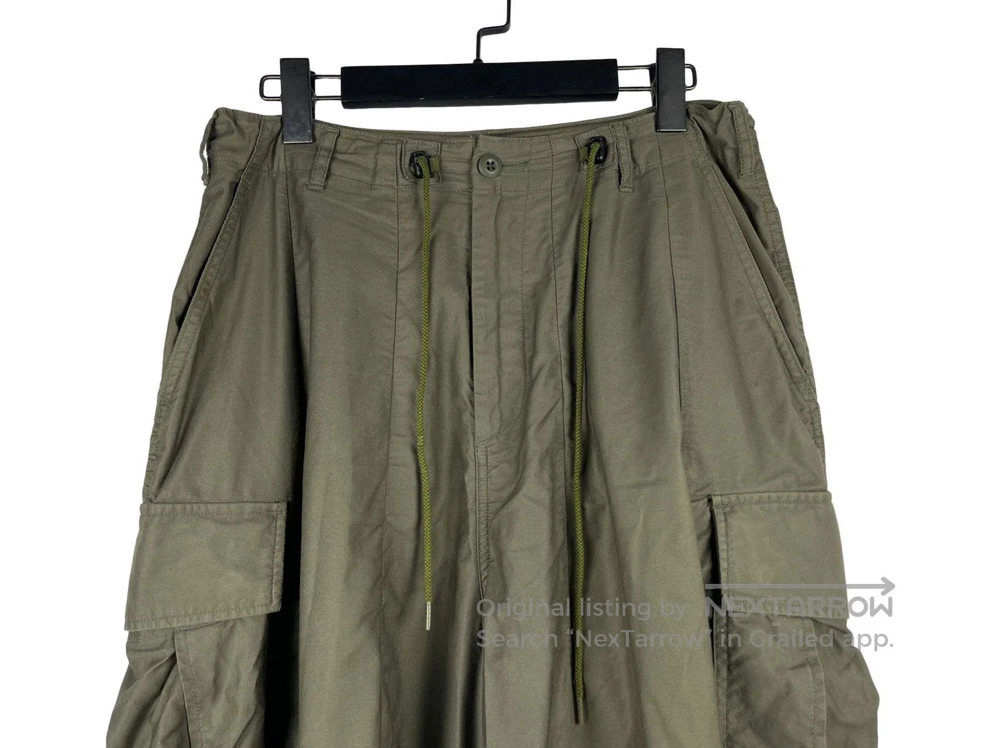 Needles NEEDLES size S Wide Leg Drawstring Big Pocket Cargo Pants Size US 27 - 3 Thumbnail
