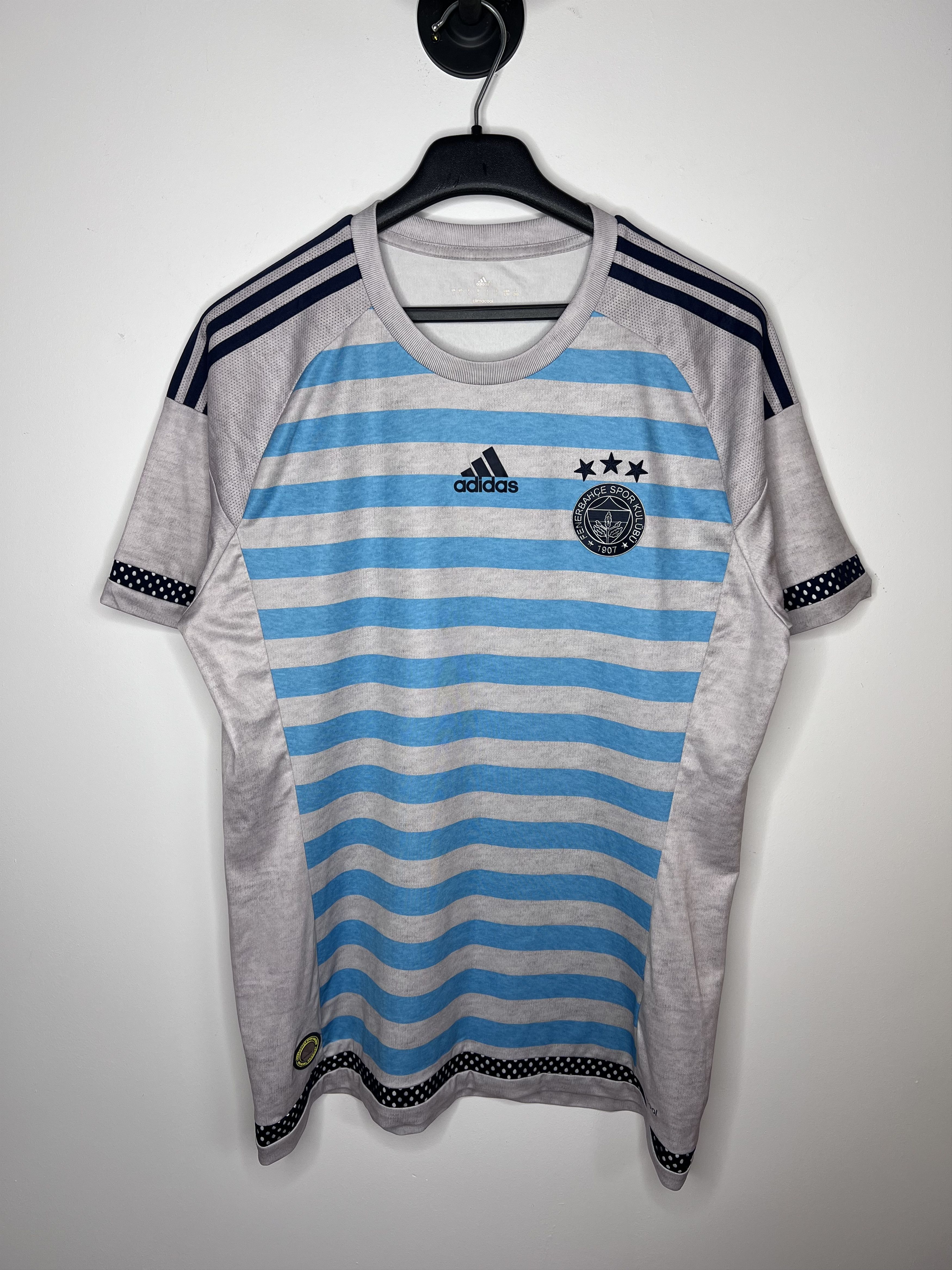 Adidas FENERBAHCE SK 2015 2016 AWAY FOOTBALL SHIRT SOCCER JERSEY Size US L / EU 52-54 / 3 - 1 Thumbnail