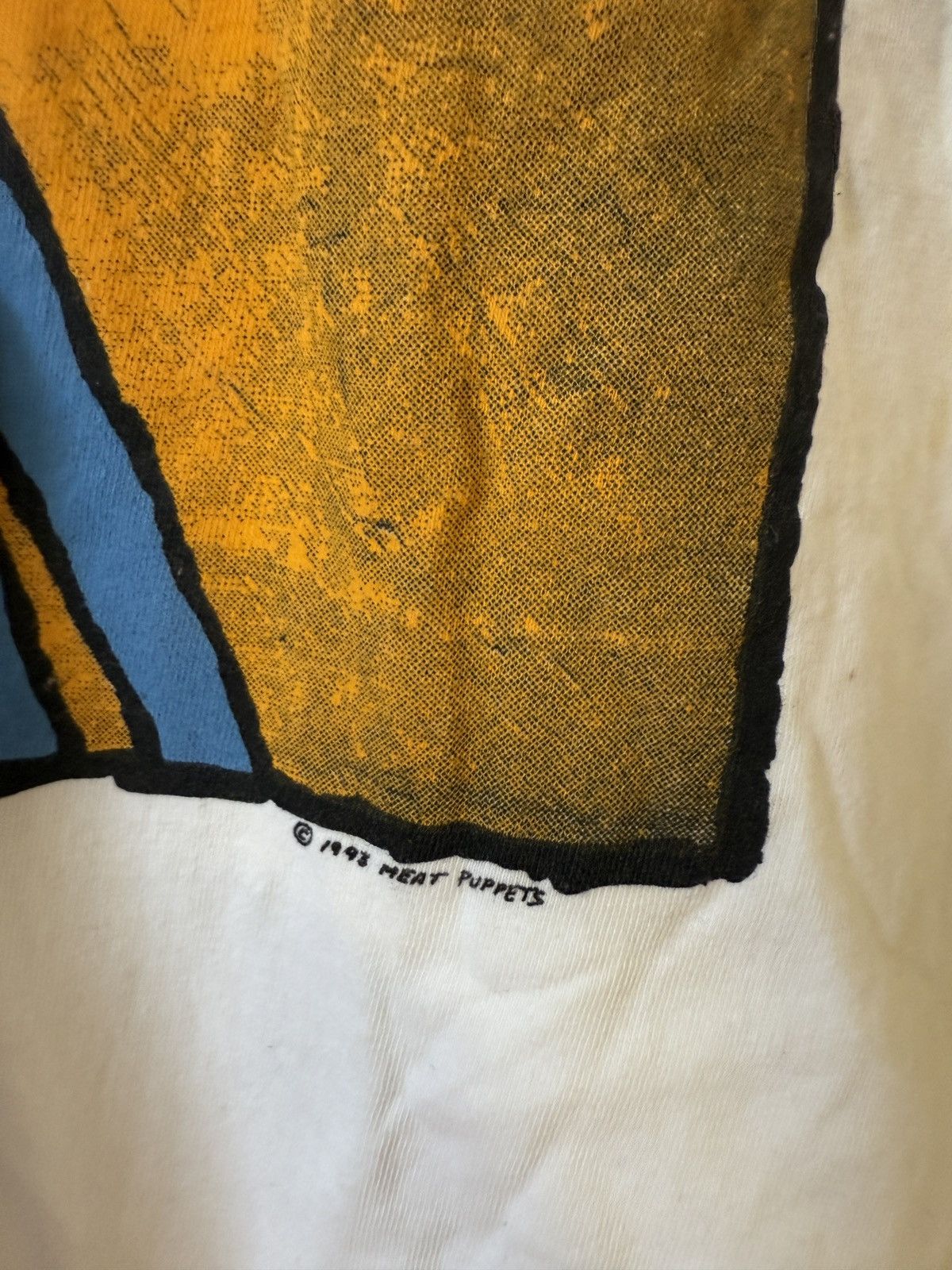 Vintage Vintage 1993 Meat Puppets Fish and Bottles T-Shirt Size US XL / EU 56 / 4 - 5 Thumbnail