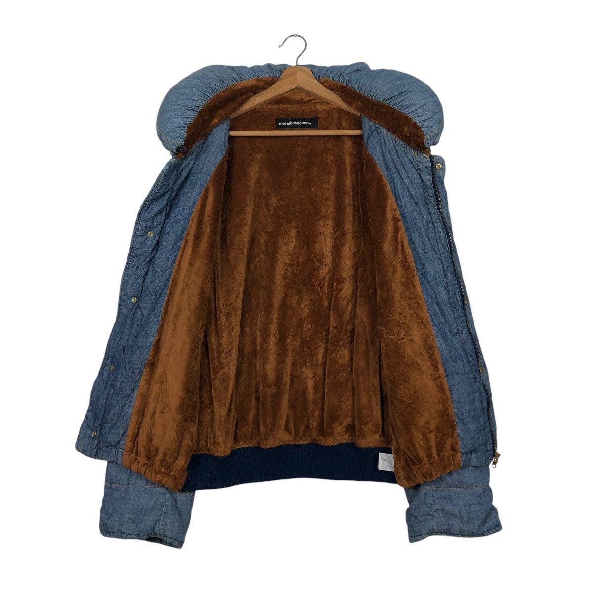 Issey Miyake 🔥CROPPED DENIM BIKER JACKET MERCIBEAUCOUP BLANKET PUFFER Size US M / EU 48-50 / 2 - 15 Thumbnail