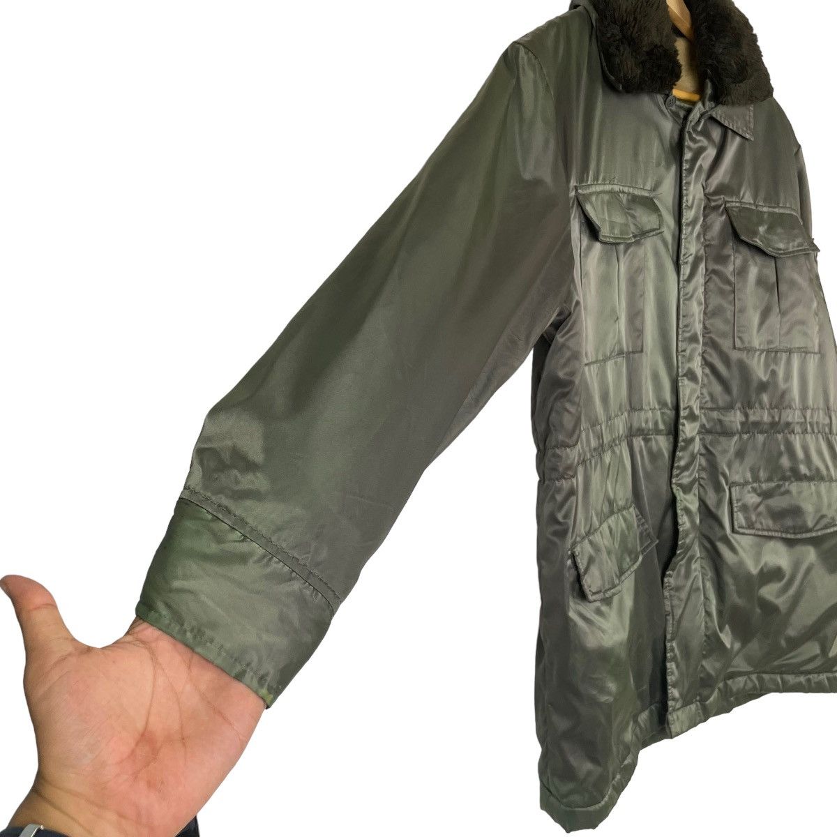 Japanese Brand Japanese Ex-Jet Faux Fur Tactical Jacket Size US M / EU 48-50 / 2 - 6 Thumbnail