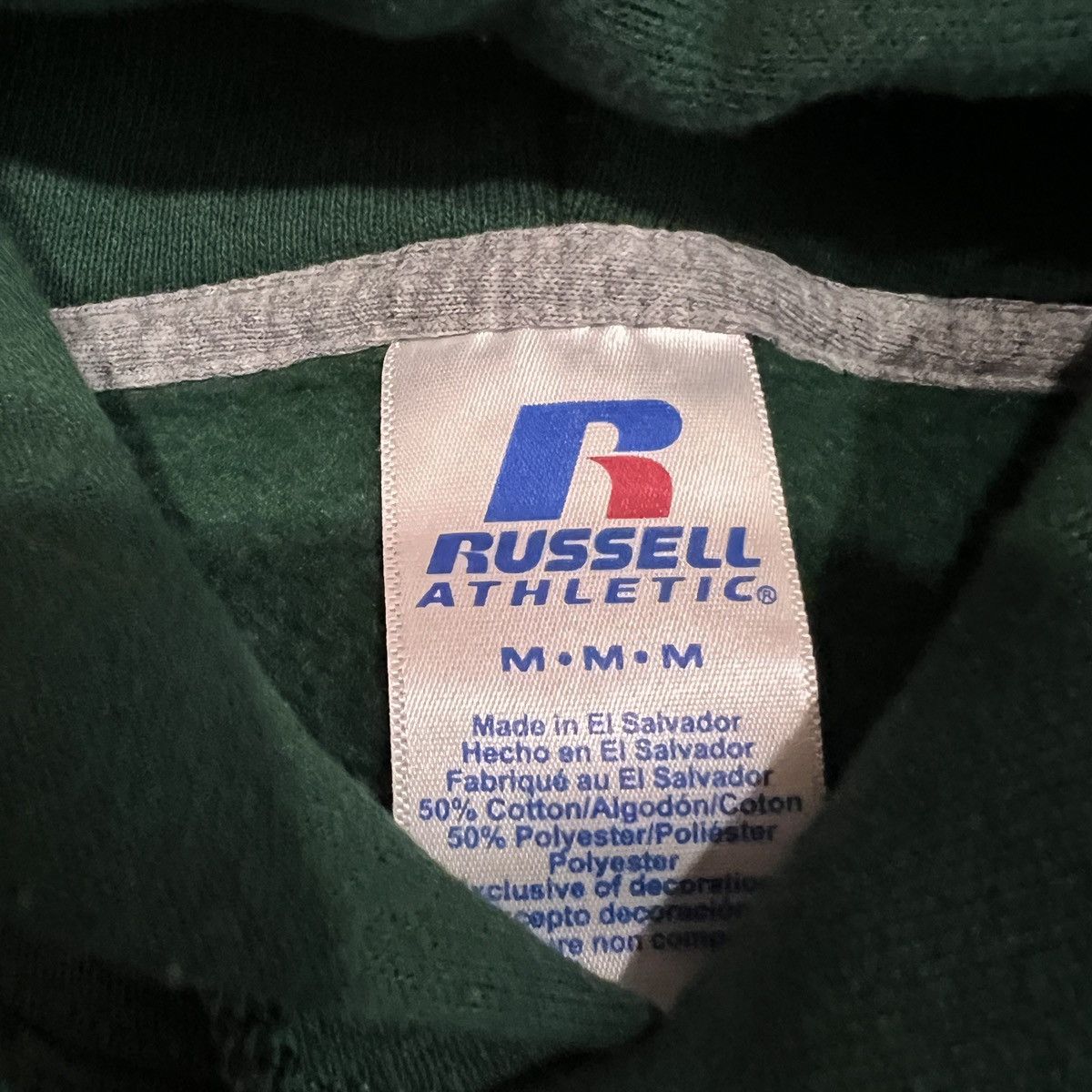 Russell Athletic Vintage Russell Athletic Green Hoodie Sweatshirt Size US M / EU 48-50 / 2 - 4 Thumbnail