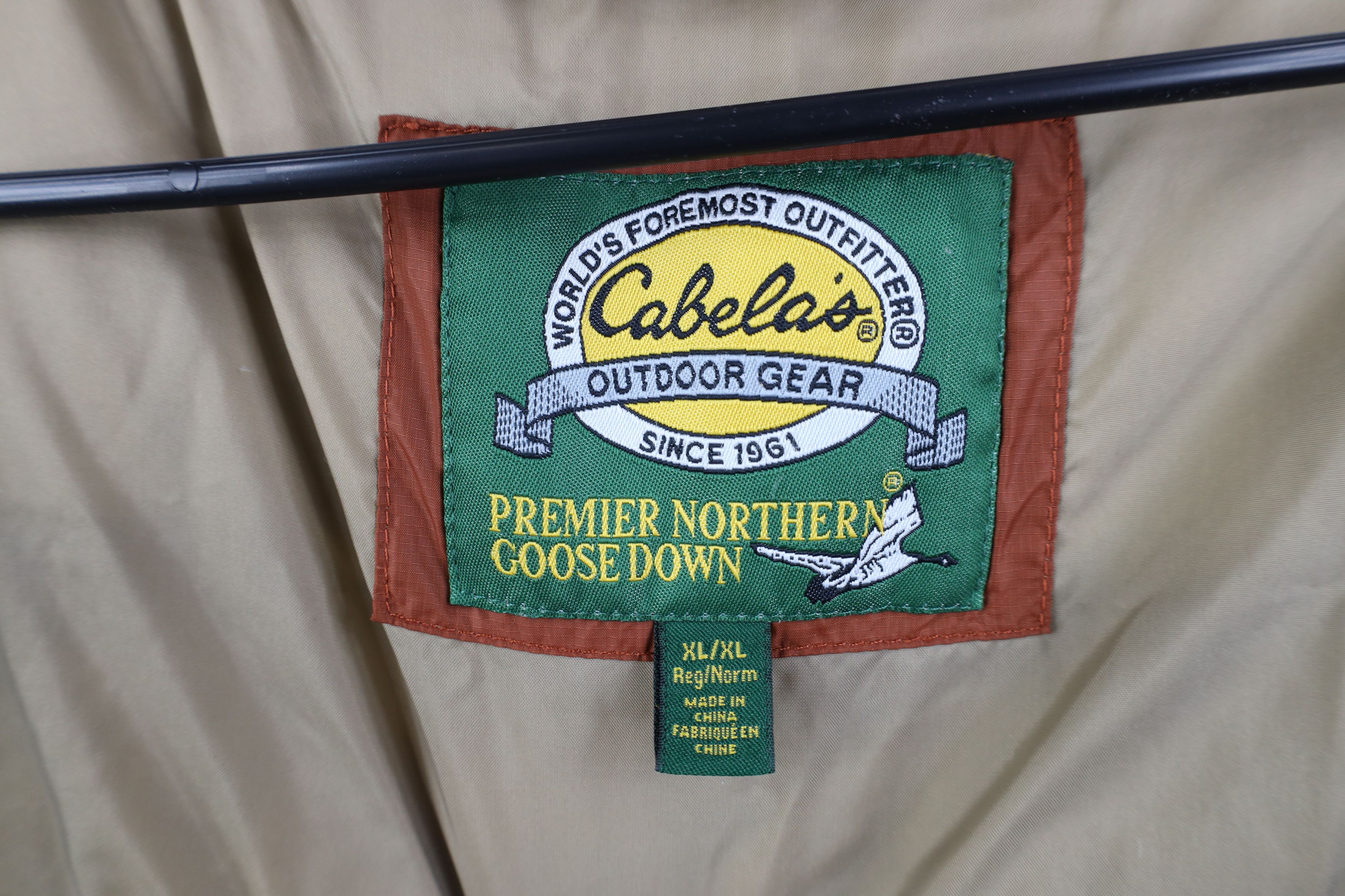Cabelas Vintage Cabelas Down Fill Full Zip Puffer Vest Jacket Orange Size US XL / EU 56 / 4 - 10 Thumbnail
