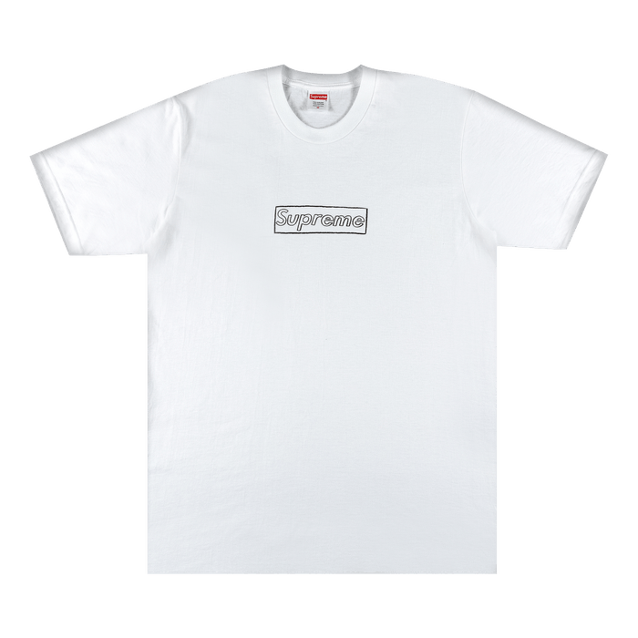 Supreme KAWS Chark Logo Tee White L-