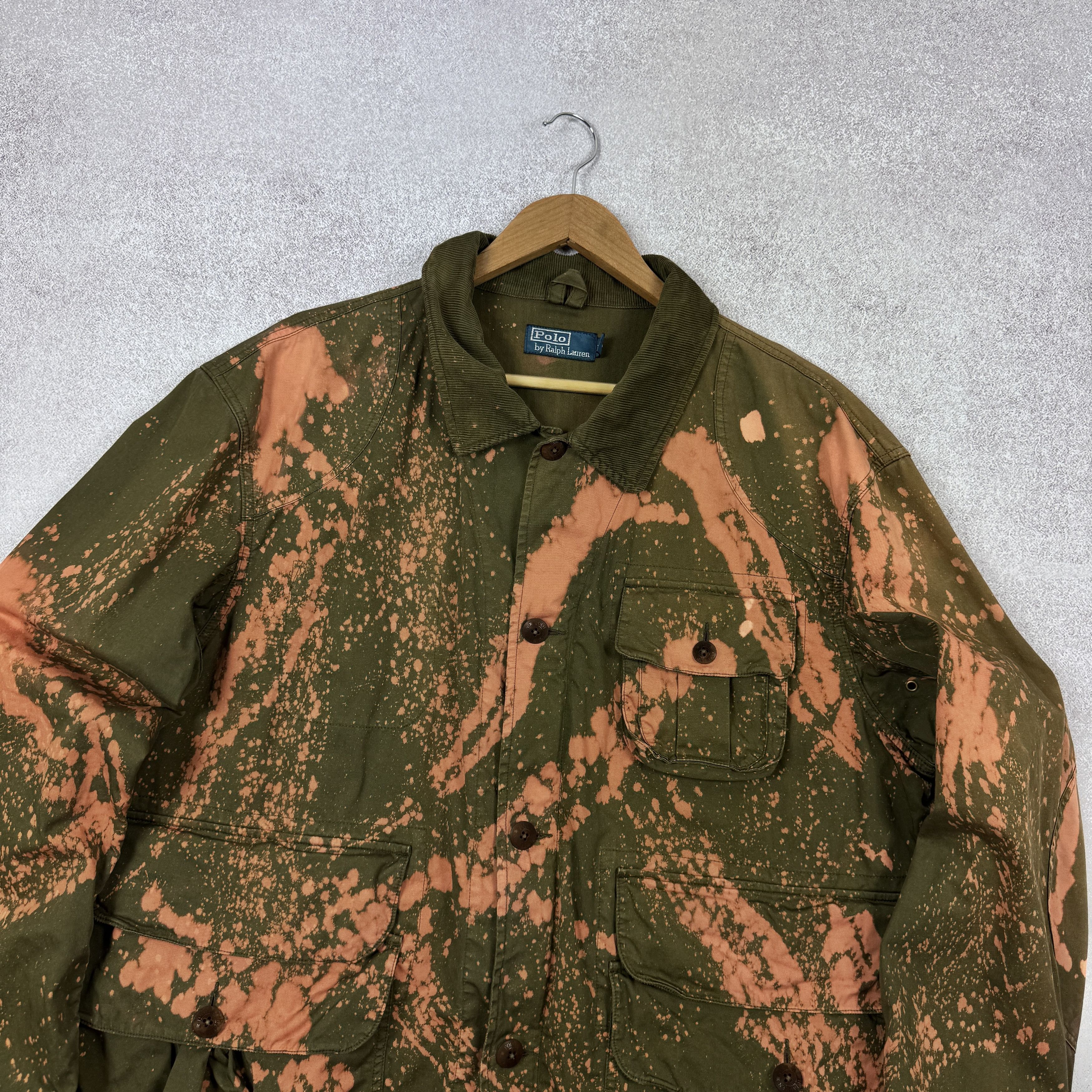Designer × Polo Ralph Lauren POLO RALPH LAUREN CUSTOM ''NO WAR'' MILITARY POCKET JACKET Size US XXL / EU 58 / 5 - 3 Thumbnail