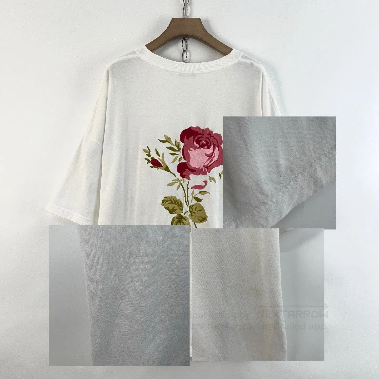 Dior Dior White Rose Embroidered Short Sleeve. Size XXL / US 16-18 / IT 52-54 - 8 Thumbnail