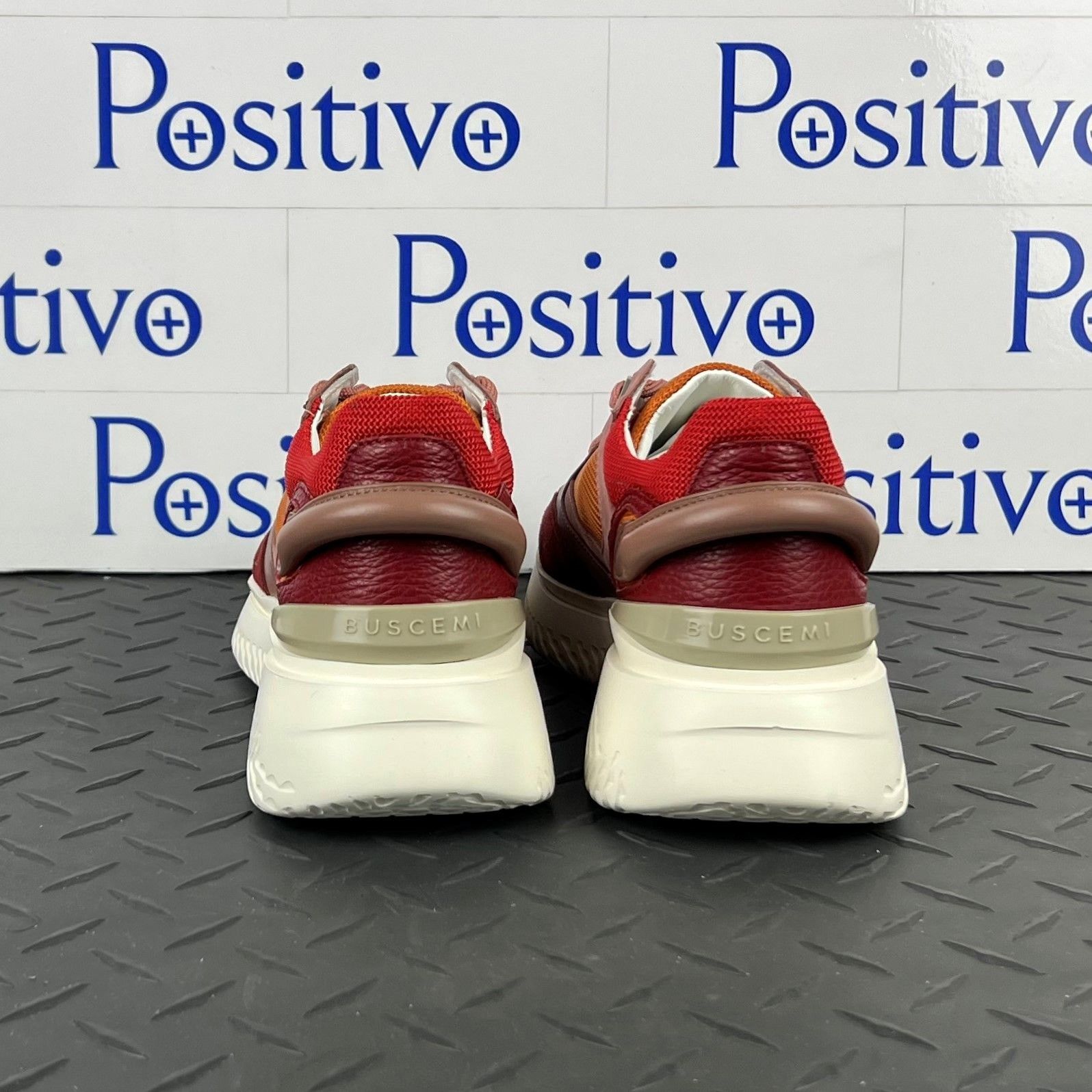 Buscemi Buscemi Veloce Scarlet/Orange Leather Sneakers US 7 SAMPLE Size US 7 / IT 37 - 6 Thumbnail