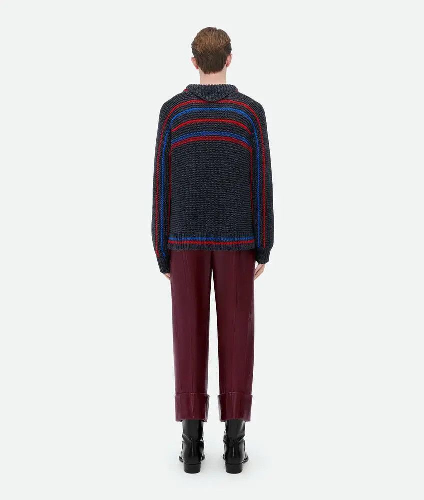 Bottega Veneta o1bcso1str0225 Heavy Linen Jumper in Multicolor Size US XL / EU 56 / 4 - 2 Thumbnail