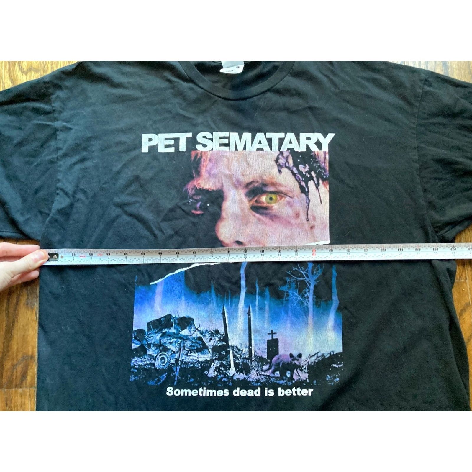Vintage Pet Sematary T Shirt Mens Size 2XL Black Horror Movie Sometimes Dead Is Better Size US XXL / EU 58 / 5 - 5 Thumbnail