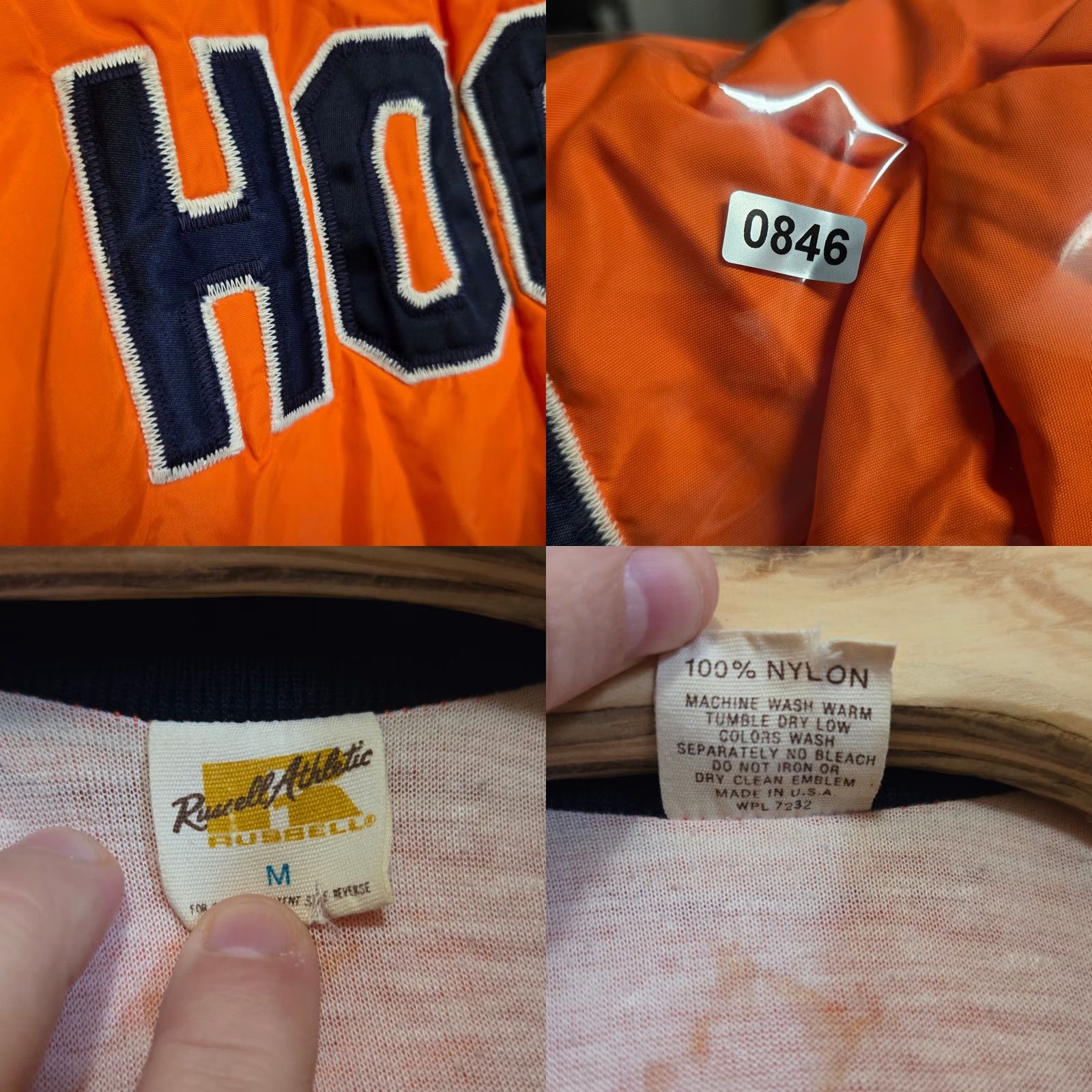 Russell Athletic VINTAGE Russell Athletic Auburn Tigers Bomber Jacket Men M Orange Hockey Size US M / EU 48-50 / 2 - 8 Thumbnail