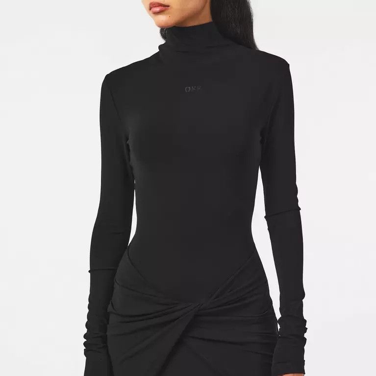 Off-White o1y1125 Mini Dress in Black Size S / US 4 / IT 40 - 5 Thumbnail