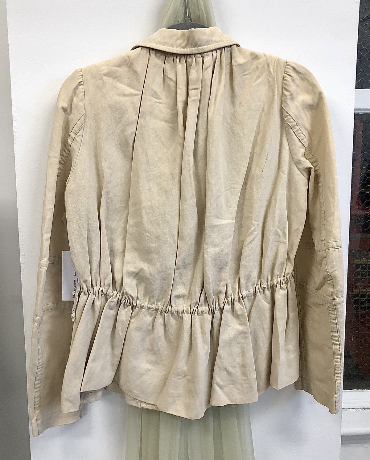 Dries Van Noten Dries Van Noten Vintage Khaki Pleated Safari Jacket Size XS / US 0-2 / IT 36-38 - 8 Thumbnail