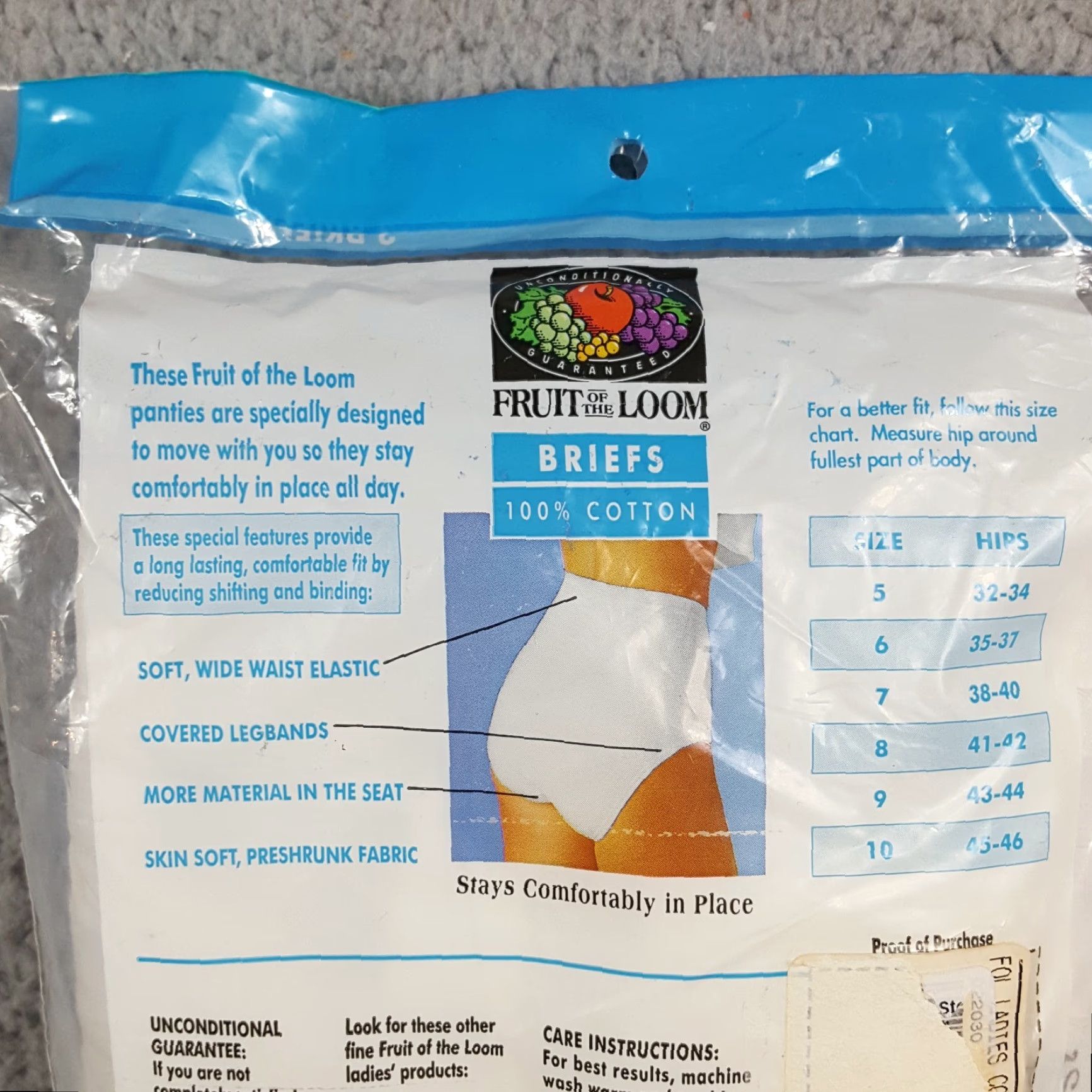 Fruit Of The Loom VINTAGE Fruit of the Loom 3 Pack Briefs Women's Size 9 Cotton White 90s Retro Underwear Panties Girls/ Womens? Size ONE SIZE - 6 Thumbnail