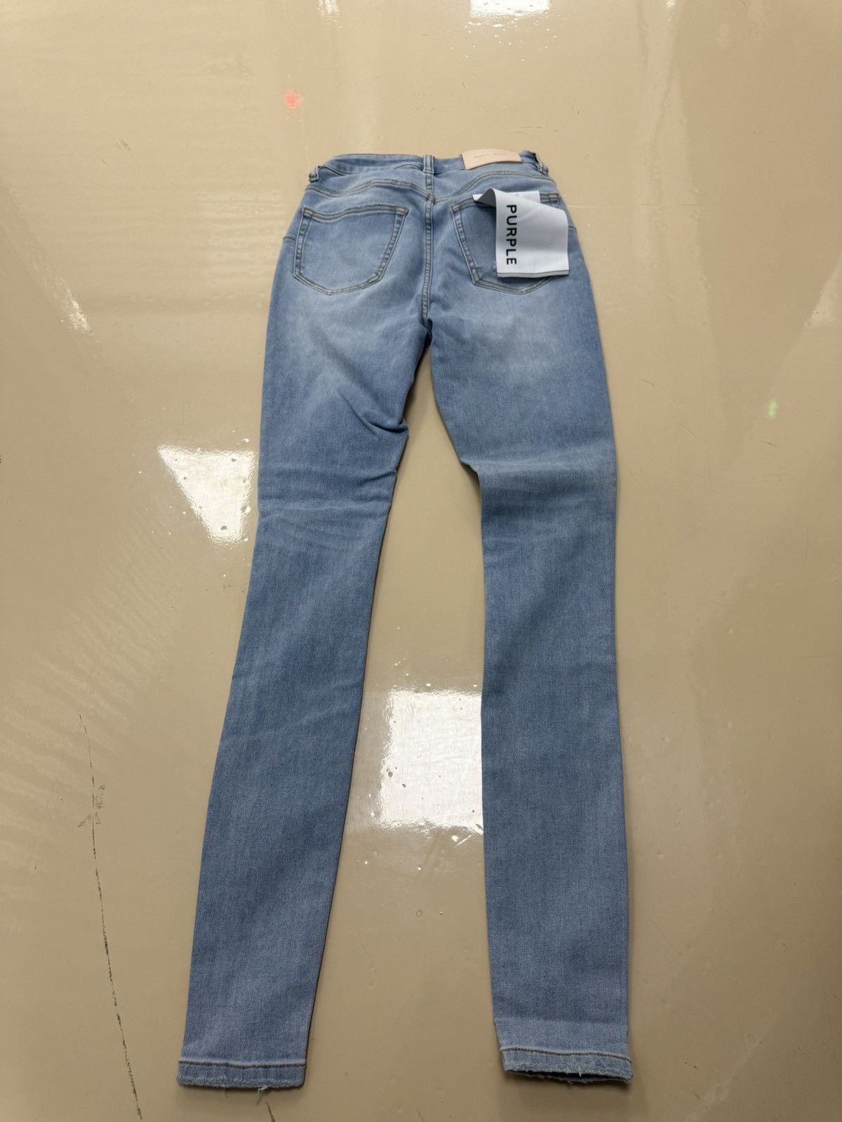 Other Purple Brand Destroy Light Indigo Jeans Size 26" / US 2 / IT 38 - 5 Thumbnail