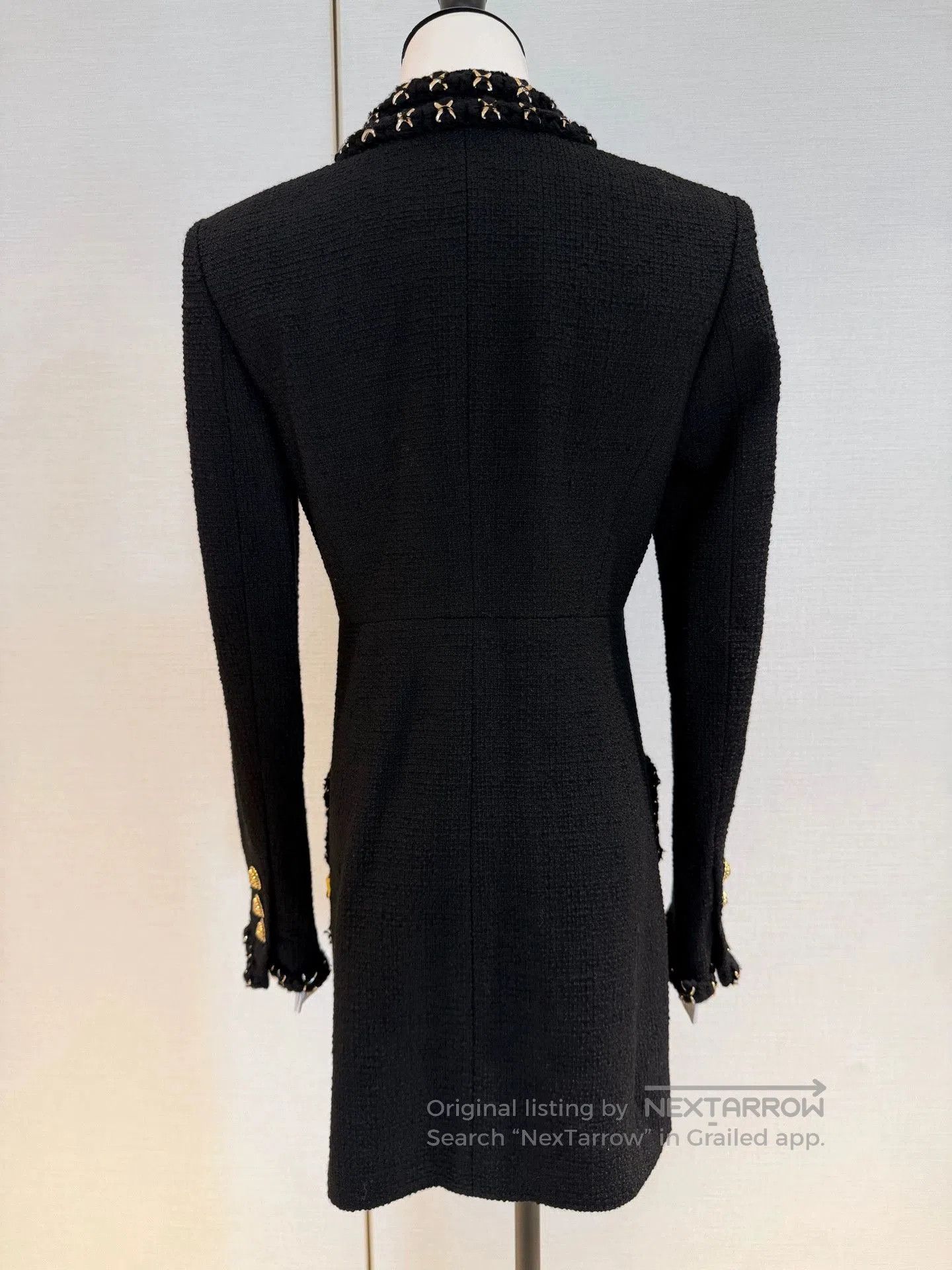 Chanel Chanel Metiers d'Art Black Gold Coat. Size US XS / EU 42 / 0 - 2 Thumbnail