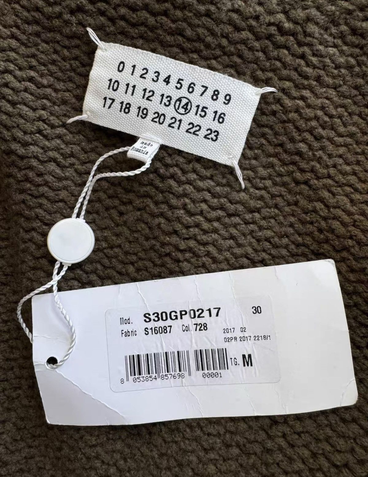 Maison Margiela MAISON MARGIELA Fall/Winter 2017 Wool Knit Zip Jacket Size US M / EU 48-50 / 2 - 4 Thumbnail