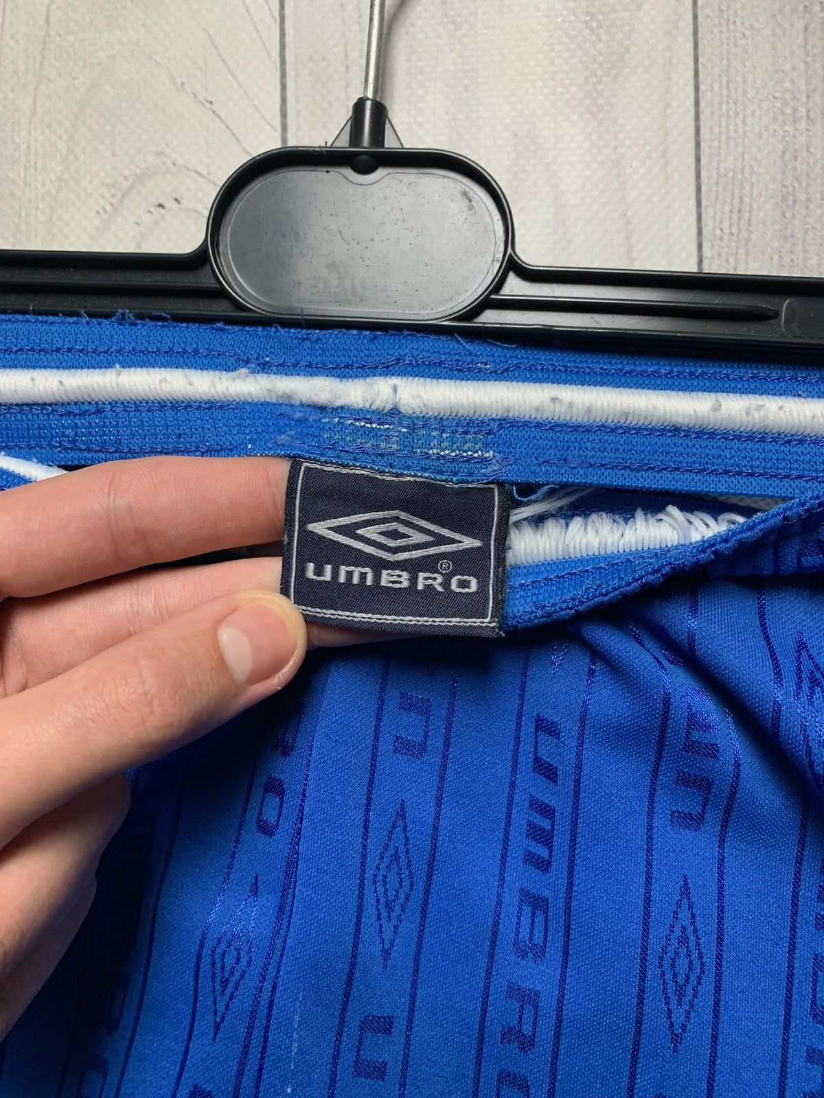 Umbro × Vintage Vintage Umbro monogram shorts blue rare size M Size US 32 / EU 48 - 5 Thumbnail