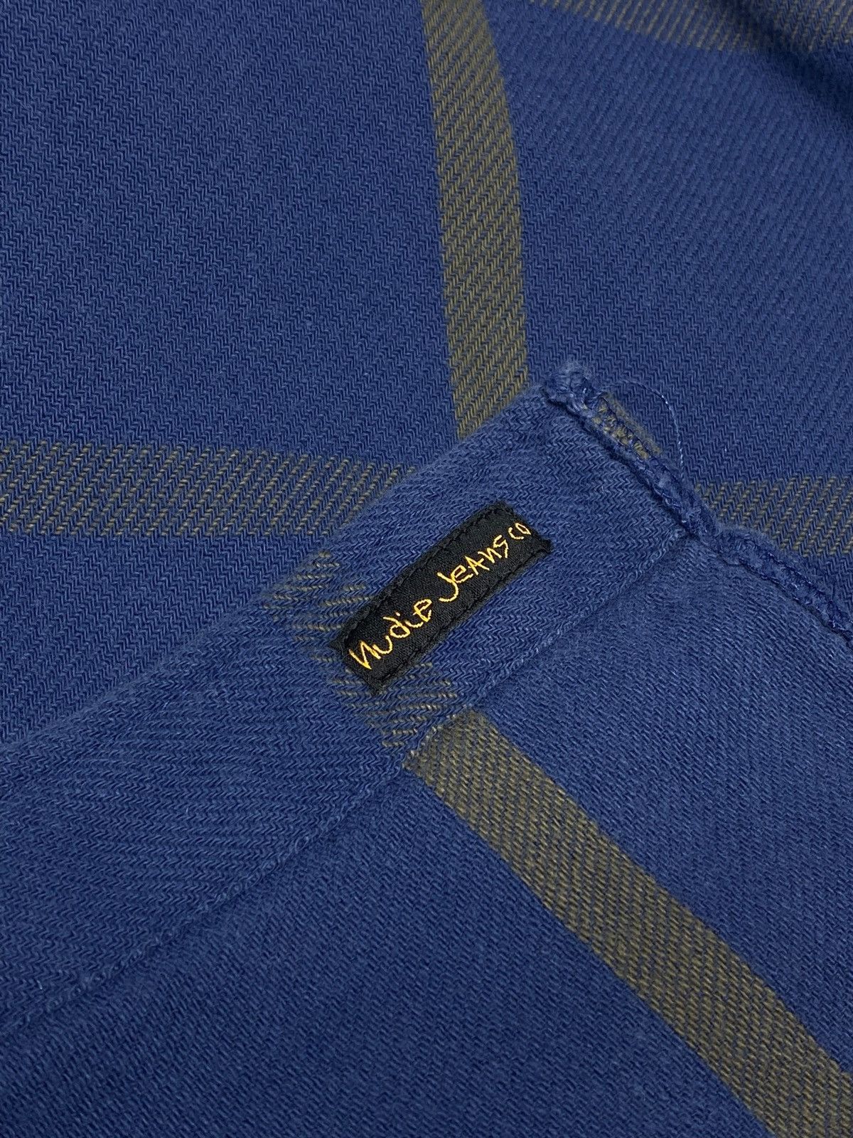 Nudie Jeans Nudie Jeans Stan Window Check Cotton Shirt Blue Men’s Size US L / EU 52-54 / 3 - 15 Thumbnail