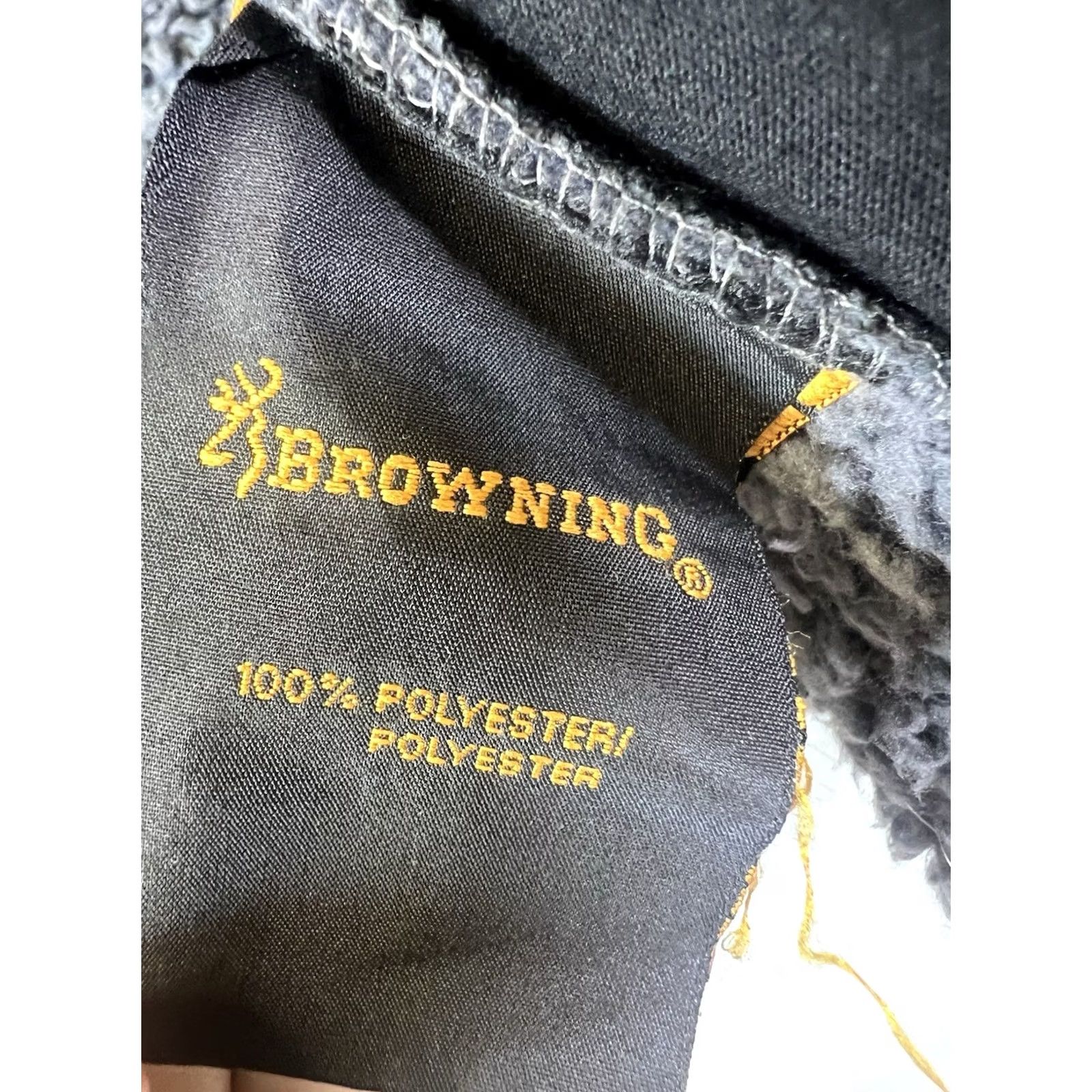Vintage Browning Women's Navy Blue Sherpa Full Zip Fleece Jacket Size Small Size S / US 4 / IT 40 - 7 Thumbnail