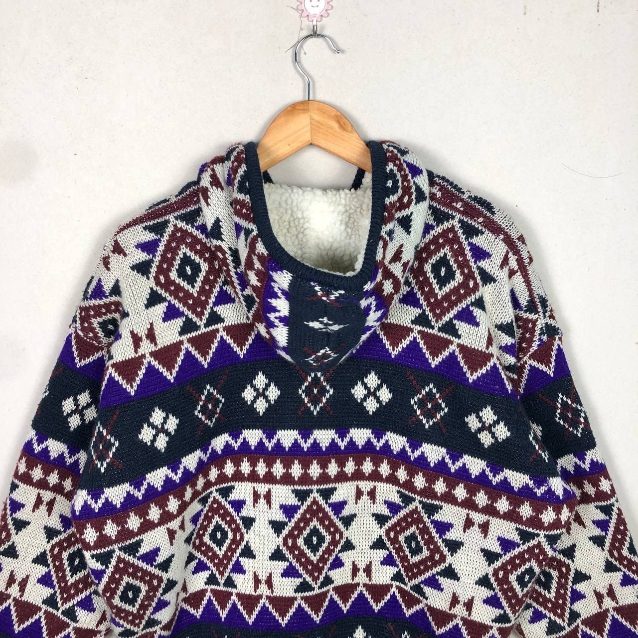 Native Vintage Native Navajo Aztec Wool Jacket Hooded Winter Size US M / EU 48-50 / 2 - 6 Thumbnail