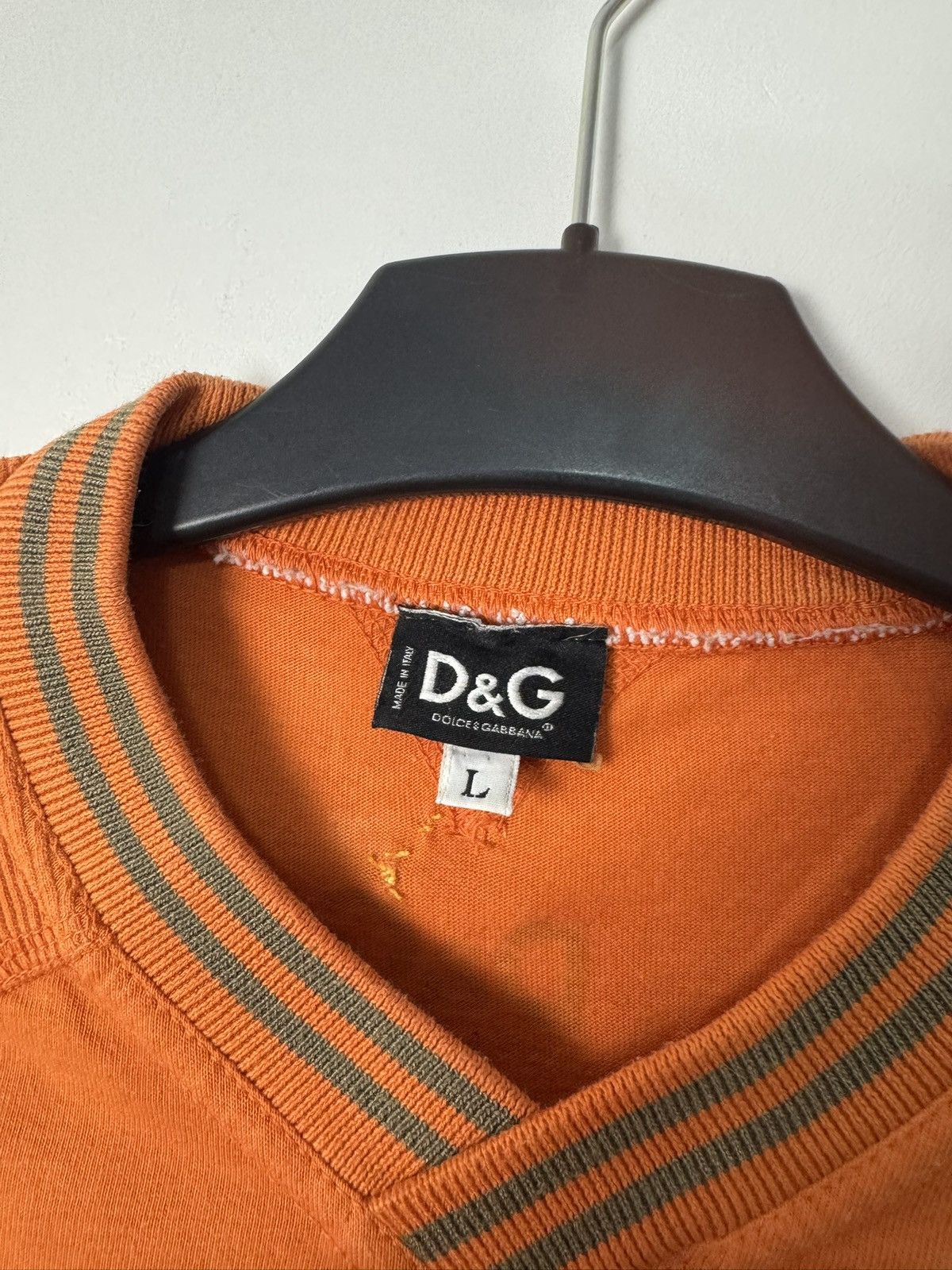 Dolce & Gabbana Archive Dolce & Gabbana D&G Freedom Graphic Tee Orange Y2K Size US L / EU 52-54 / 3 - 9 Thumbnail