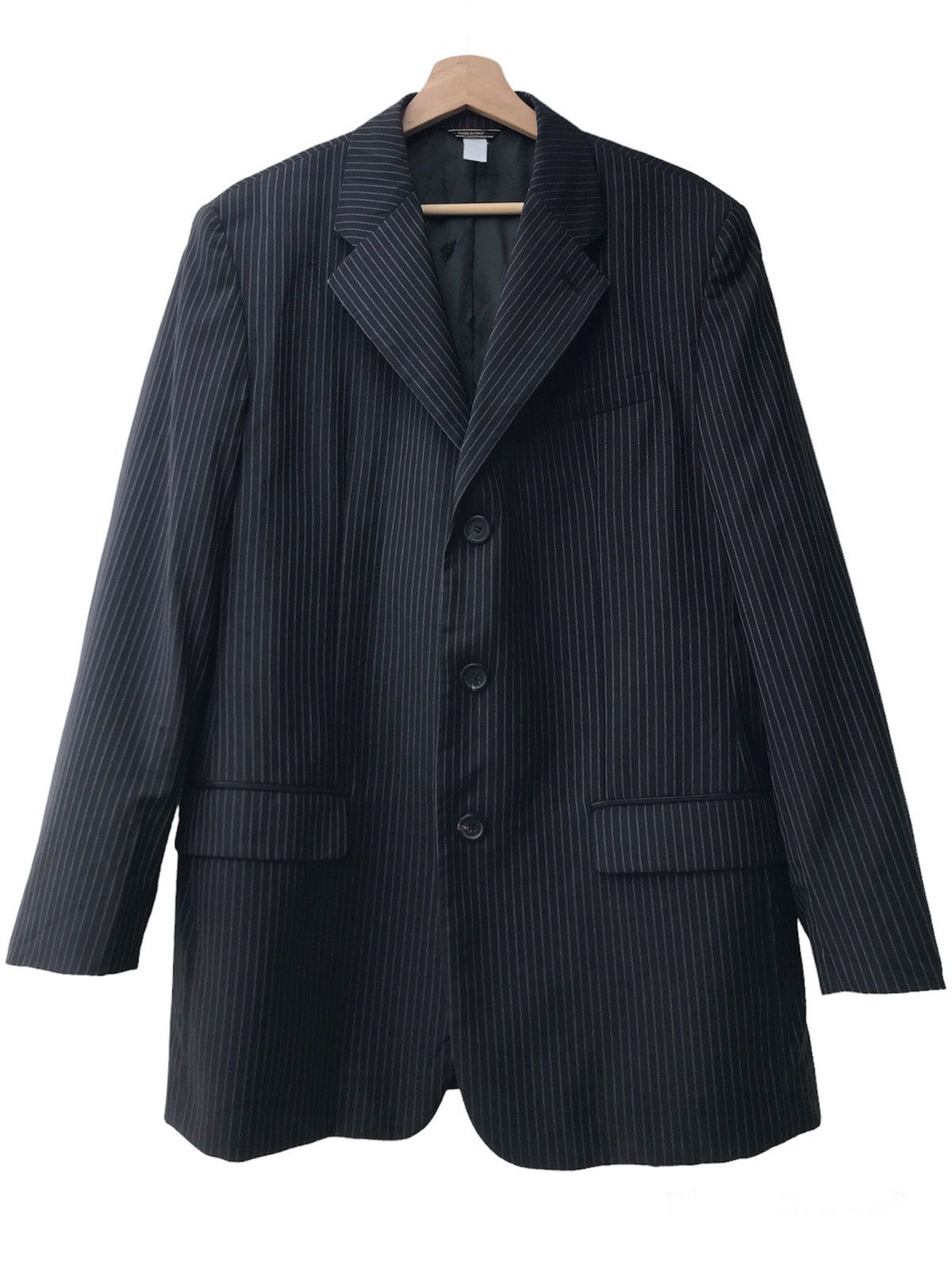 Versace Versace Striped Wool Blazer Suit Made in Italy Size US L / EU 52-54 / 3 - 1 Thumbnail