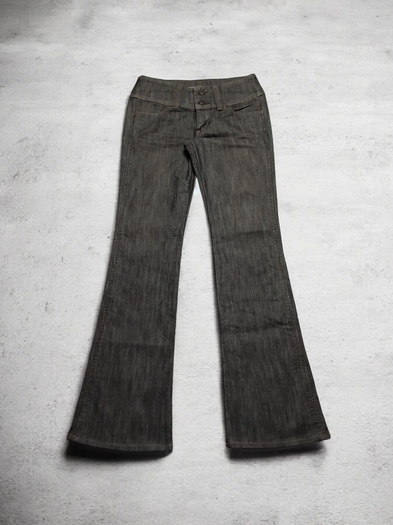 Japanese Brand × Tornado Mart Brappers Dark Grey Flare Denim Size US 30 / EU 46 - 1 Thumbnail