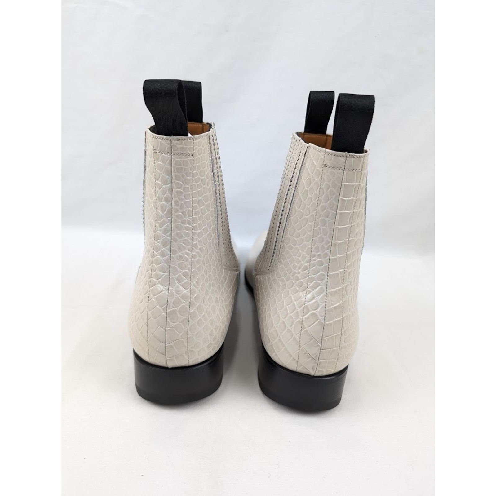 Tom Ford o1rshd1 Alligator-embossed Leather Boots in Ivory Size US 13 / EU 46 - 15 Thumbnail