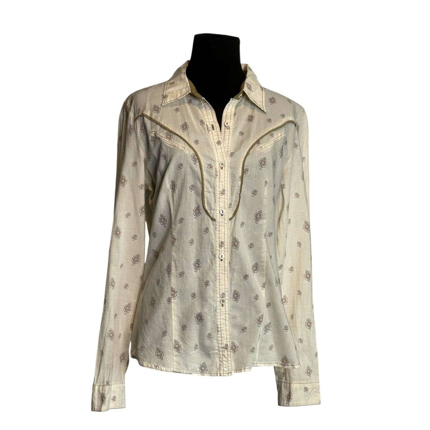 Levi's Levis long sleeves western button shirt size Medium Size S / US 4 / IT 40 - 10 Thumbnail