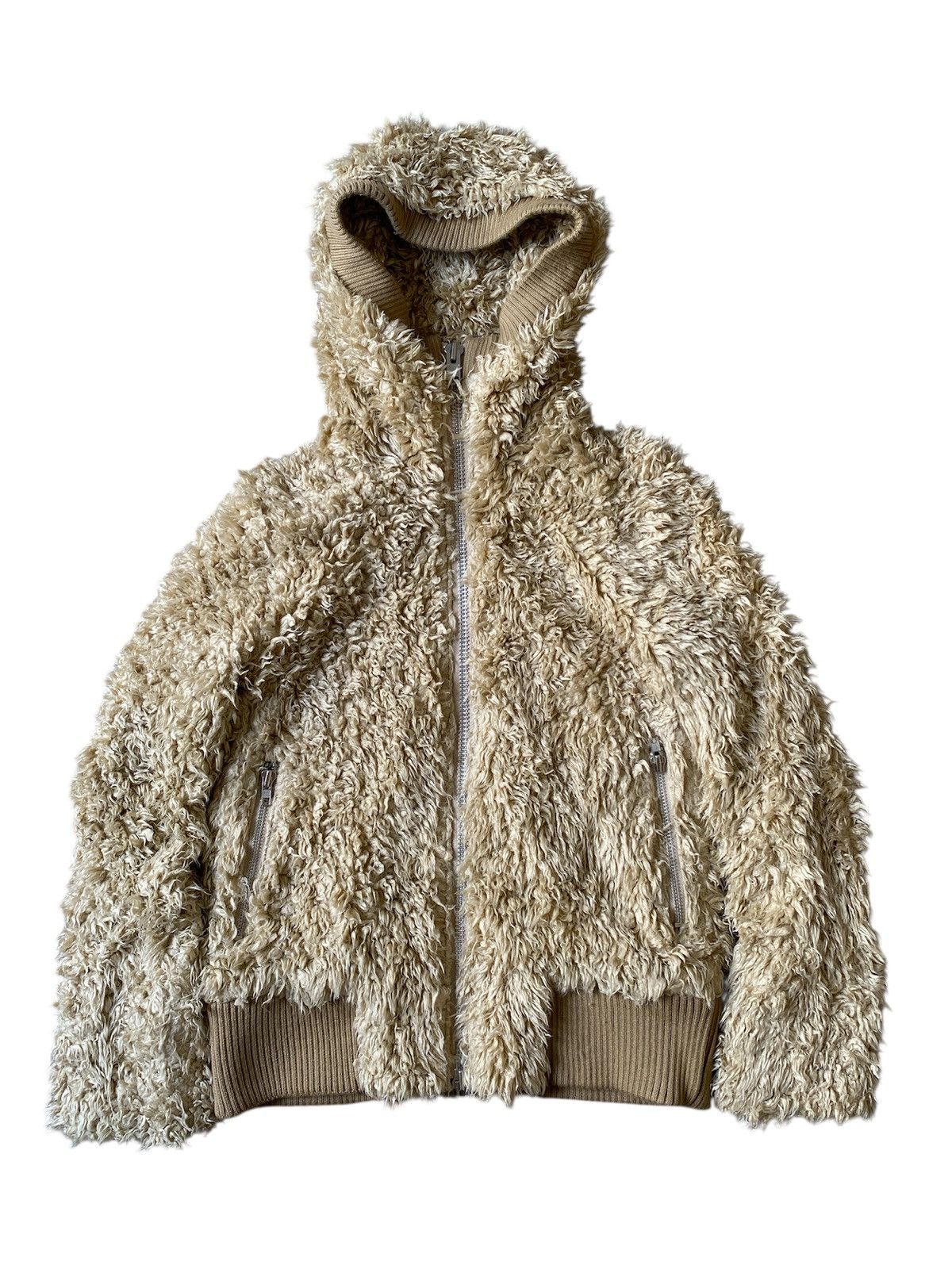 Issey Miyake Sunaokuwahara By Issey Miyake Faux Fur Hoodie Jacket Size US S / EU 44-46 / 1 - 1 Thumbnail