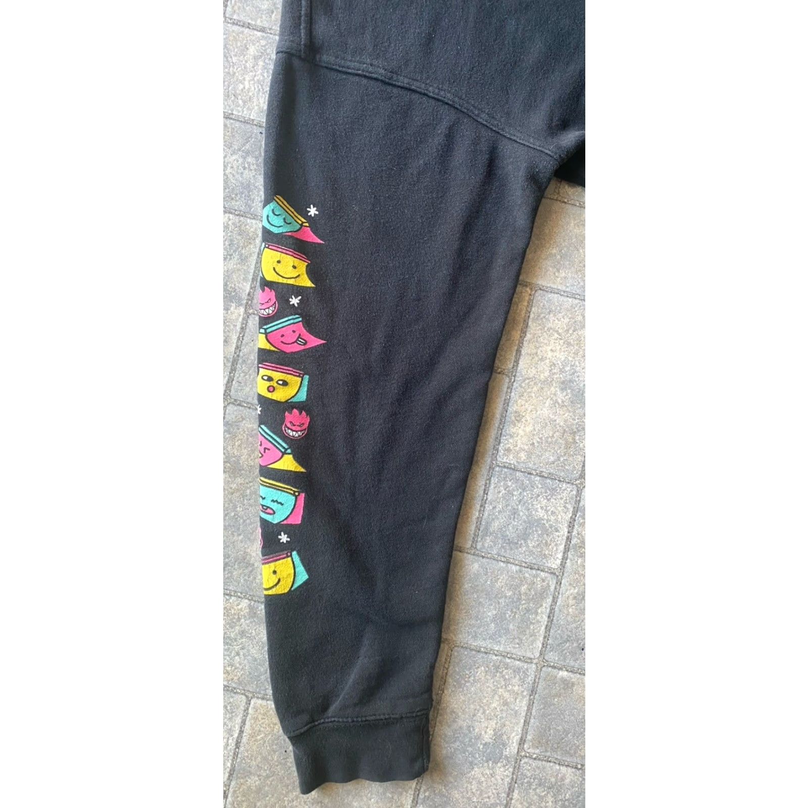 Spitfire Spitfire Hoodie Mens L Black Pullover Skater Girl Graphic Print Logo Hooded Pockets 90s Grunge Skateboarding Size US L / EU 52-54 / 3 - 6 Thumbnail