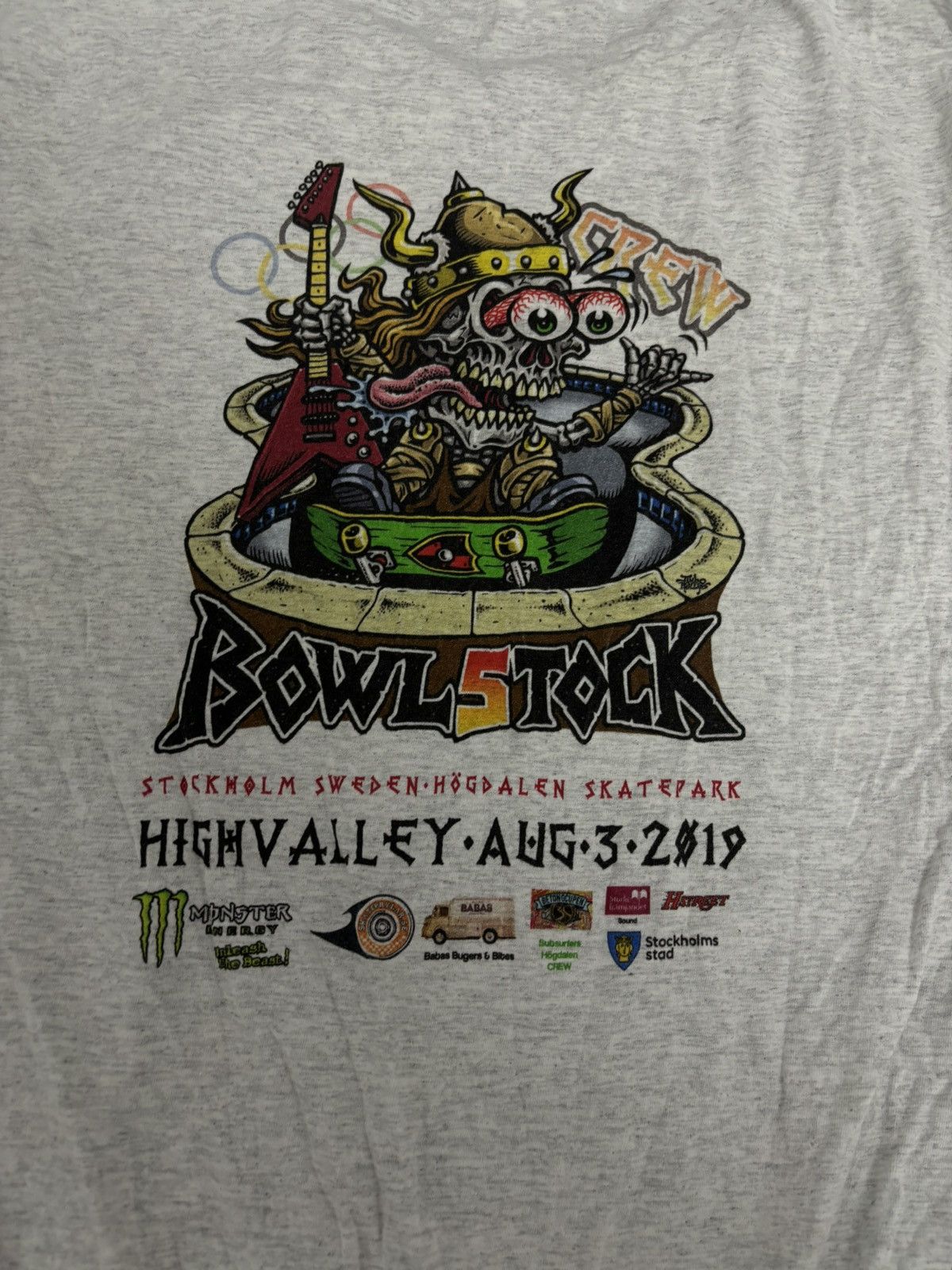 Fruit Of The Loom × Vintage Rare Bowlstock 2019 Crew T-Shirt Size US L / EU 52-54 / 3 - 2 Thumbnail