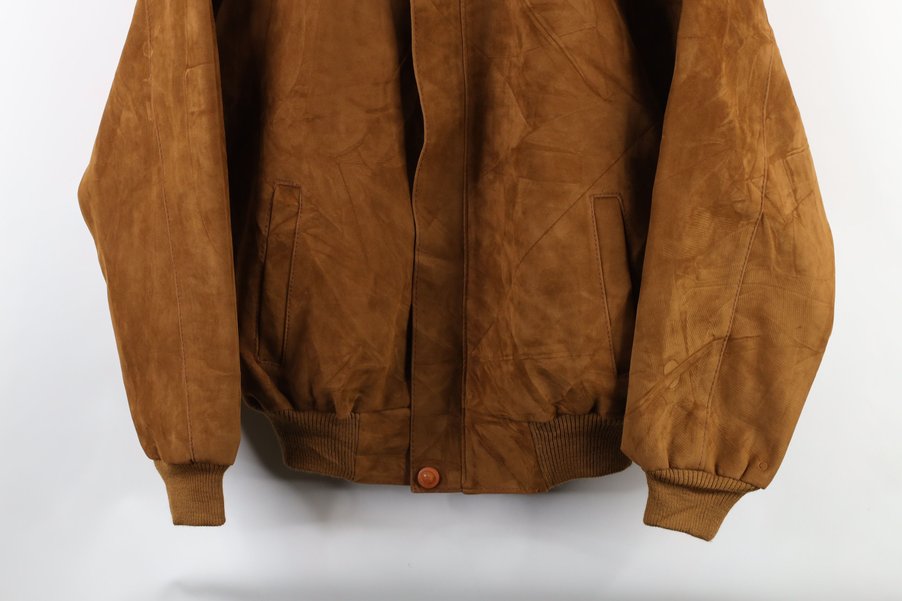 Vintage Vintage 90s Streetwear Full Zip Flight Bomber Jacket Size US L / EU 52-54 / 3 - 3 Thumbnail