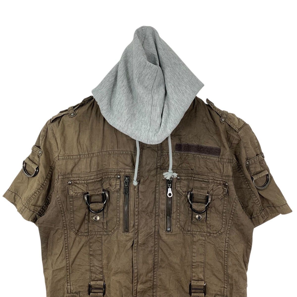 In The Attic Vintage IN THE ATTIC Japanese Brand Hooded Shirt Jacket Size US L / EU 52-54 / 3 - 2 Thumbnail