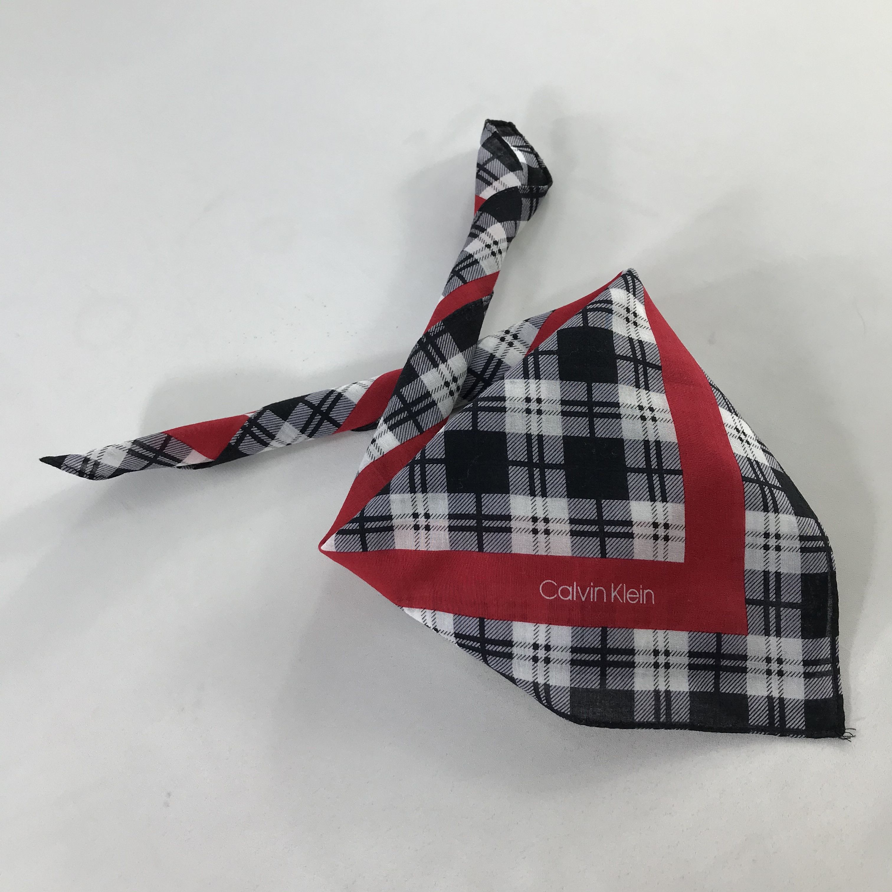 Calvin Klein × Vintage Calvin Klein Bandana / Handkerchief / Neckerchief - S1054 Size ONE SIZE - 4 Thumbnail