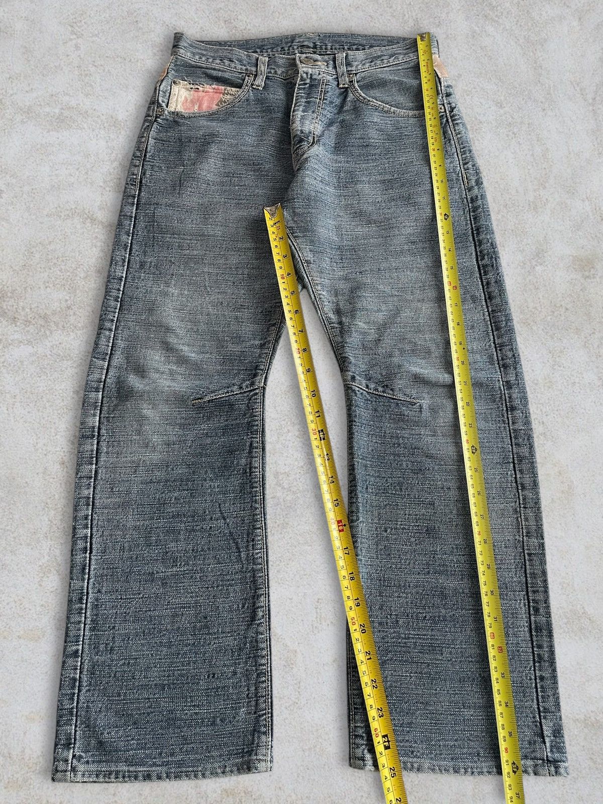 Karakuri Tamashii Vintage Japanese Karakuri Style Koi Fish Washed Sugoi Jeans Size 30" / US 8 / IT 44 - 13 Thumbnail