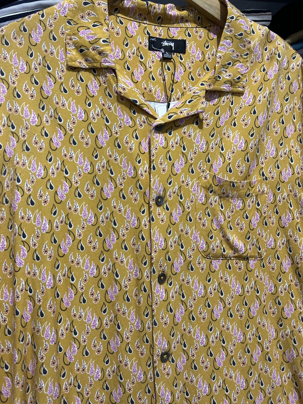 Stussy Stussy Paisley Tears shirt mustard Size US L / EU 52-54 / 3 - 2 Thumbnail