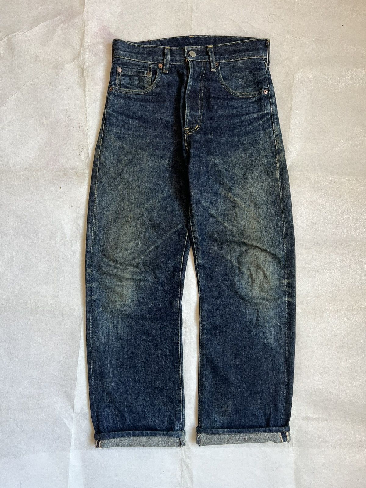 Levi's Vtg Levis 503B Big E Selvedge Denim Fly Button Size US 28 / EU 44 - 1 Thumbnail