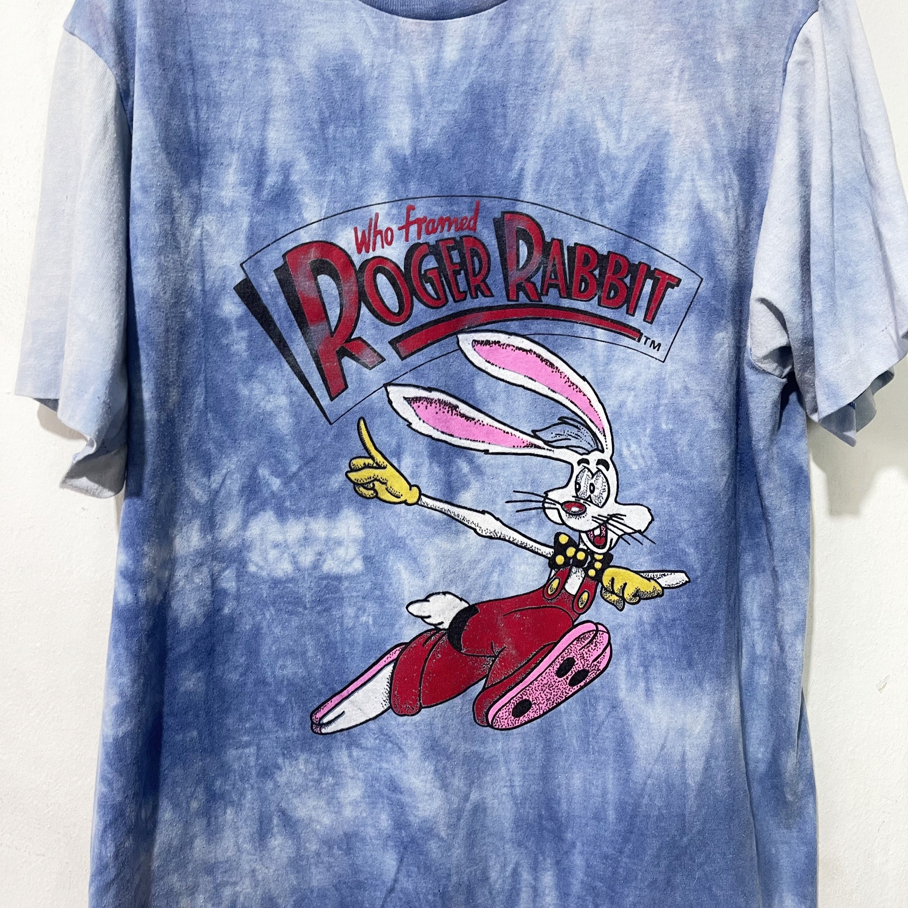 Vintage Vintage 90s Roger Rabbit Tie Dye Shirt Size US L / EU 52-54 / 3 - 2 Thumbnail