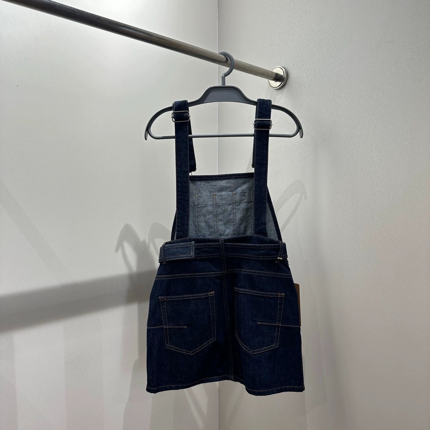 Christian Dior Monsieur Dior mar457 Bee Denim Overall Dress 34 Size XS / US 0-2 / IT 36-38 - 2 Thumbnail