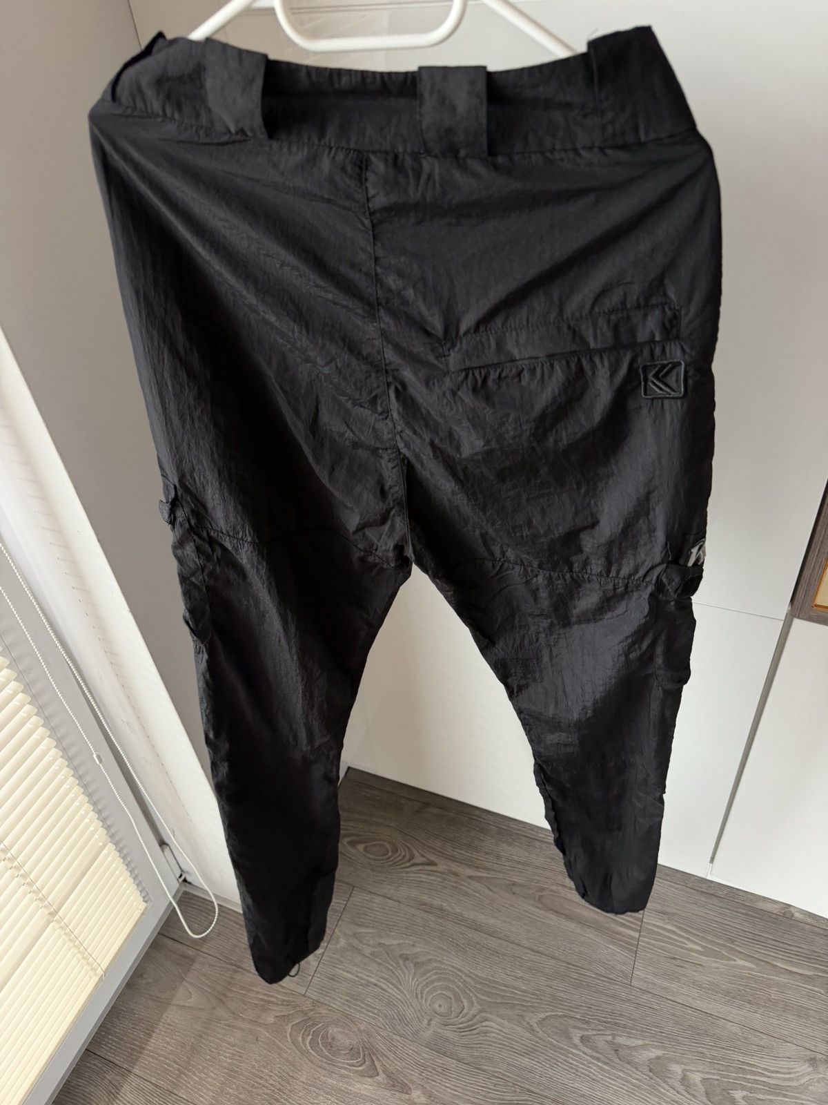 Karl Kani Karl Kani Embroidered Logo Nylon Rap Black Unisex Joggers Size US 30 / EU 46 - 3 Thumbnail