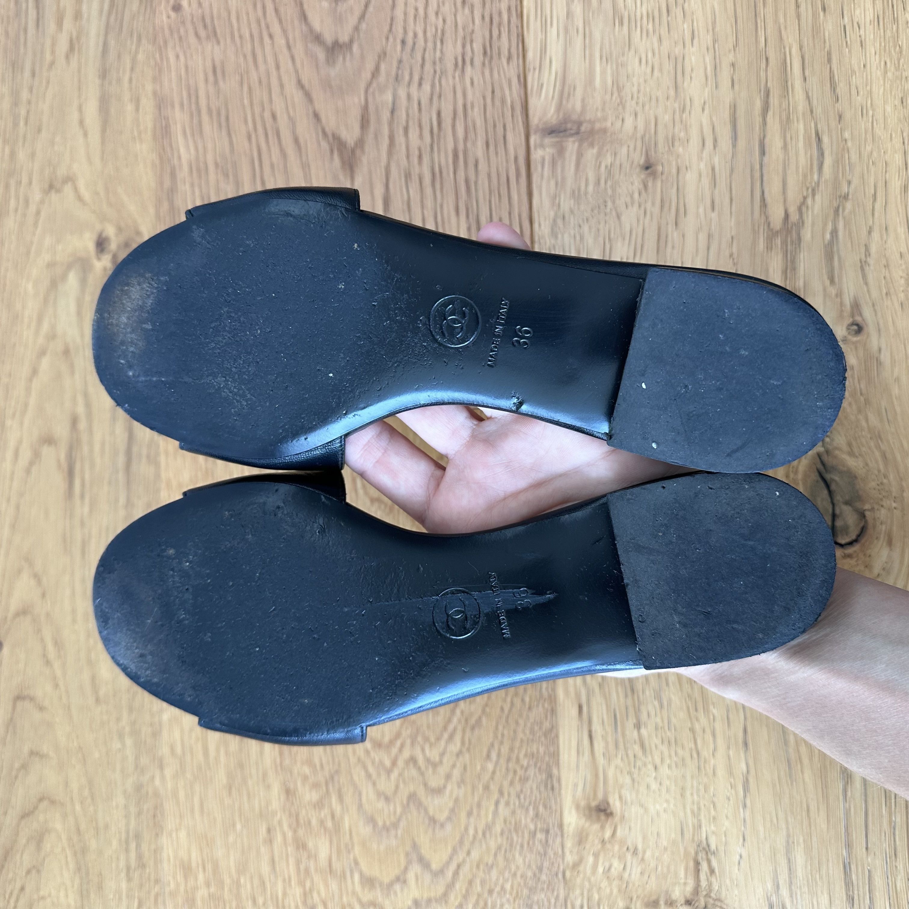 Chanel CHANEL Camelia flat sandals shoes Size US 6 / IT 36 - 7 Thumbnail