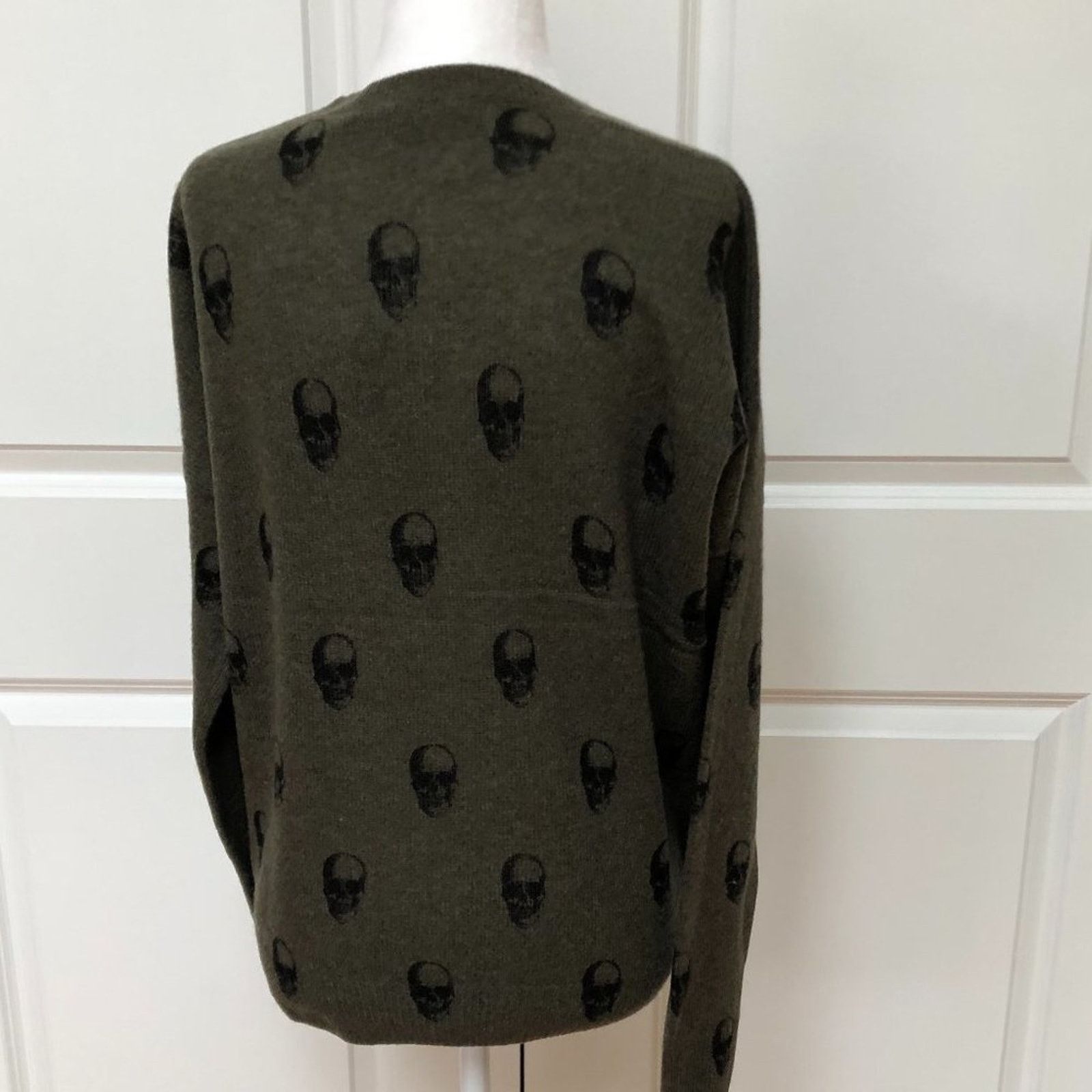 360Cashmere SKULL CASHMERE Skull Print Cashmere Sweater - 360 Cashmere Size XS / US 0-2 / IT 36-38 - 3 Thumbnail